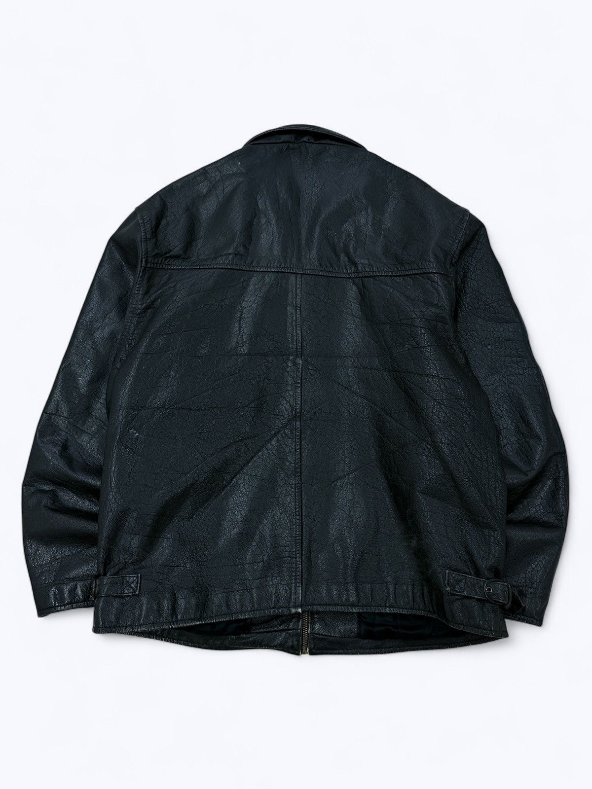 Armani Vintage 90s Armani Style Real Leather Jacket Size US L / EU 52-54 / 3 - 7 Thumbnail