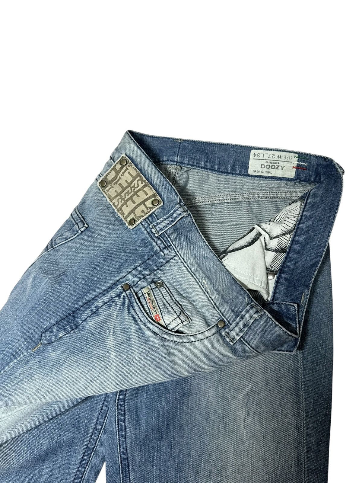 Diesel Vintage Diesel Doozy Faded Jeans Y2K 2000s Avantgarde Size US 28 / EU 44 - 7 Thumbnail