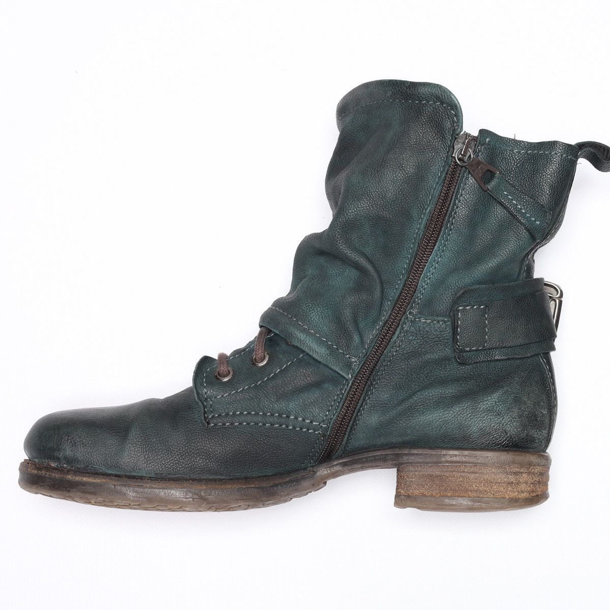 A.S.98 A.S.98 Airstep Green Ankle Boots Saintec Leather Shoes as98 Size US 9 / IT 39 - 5 Thumbnail