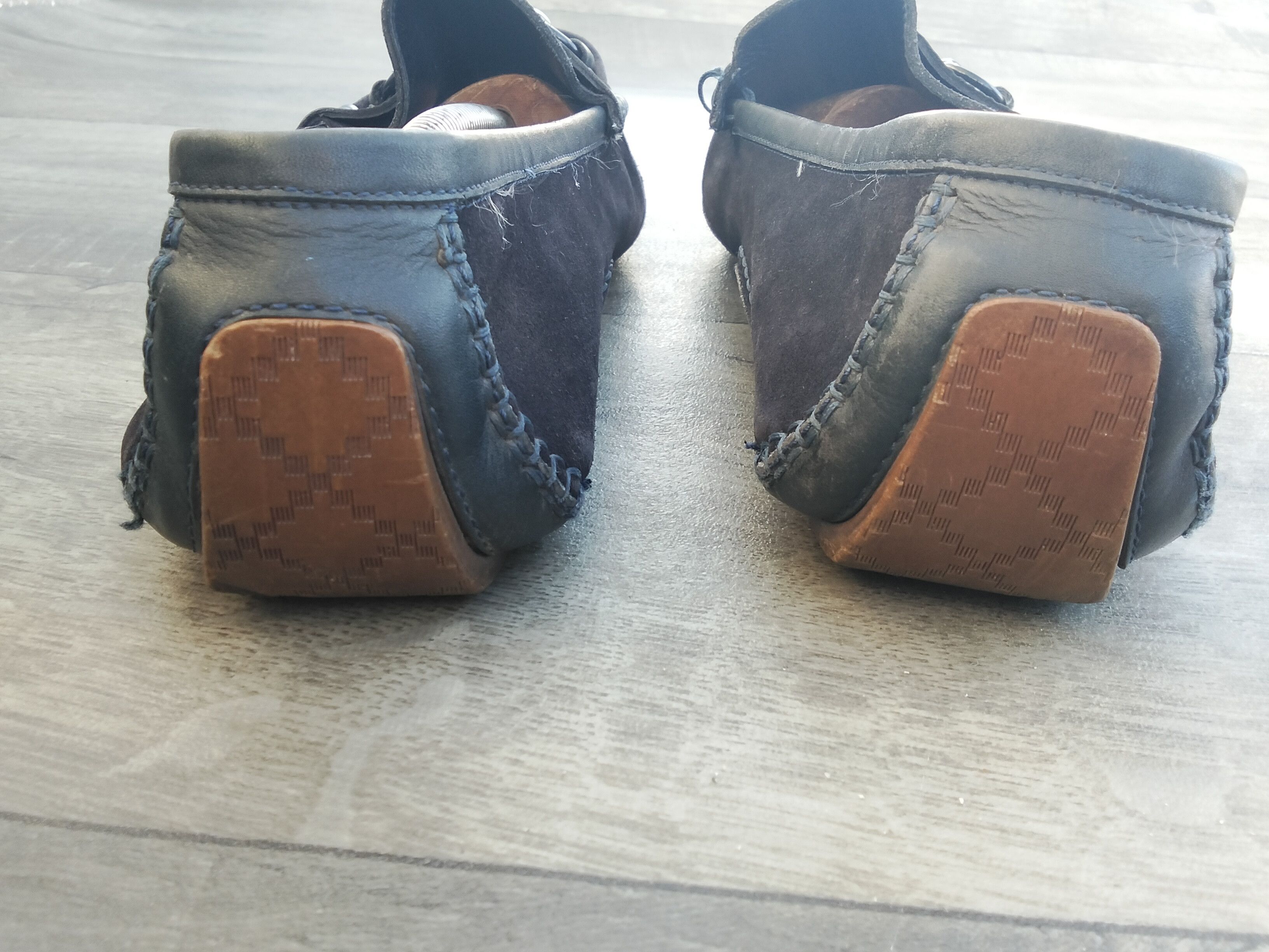 Gucci Gucci horsebit loafers in navy blue suede Size US 12 / EU 45 - 8 Thumbnail