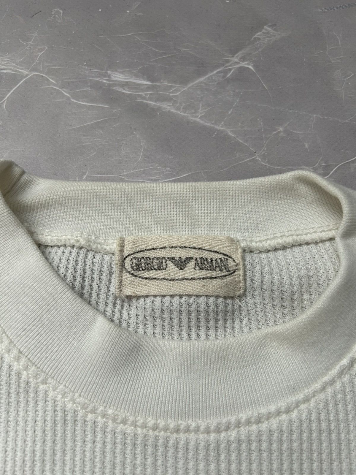 Emporio Armani Vintage Rare Armani Big Logo T-shirt Size US L / EU 52-54 / 3 - 4 Thumbnail