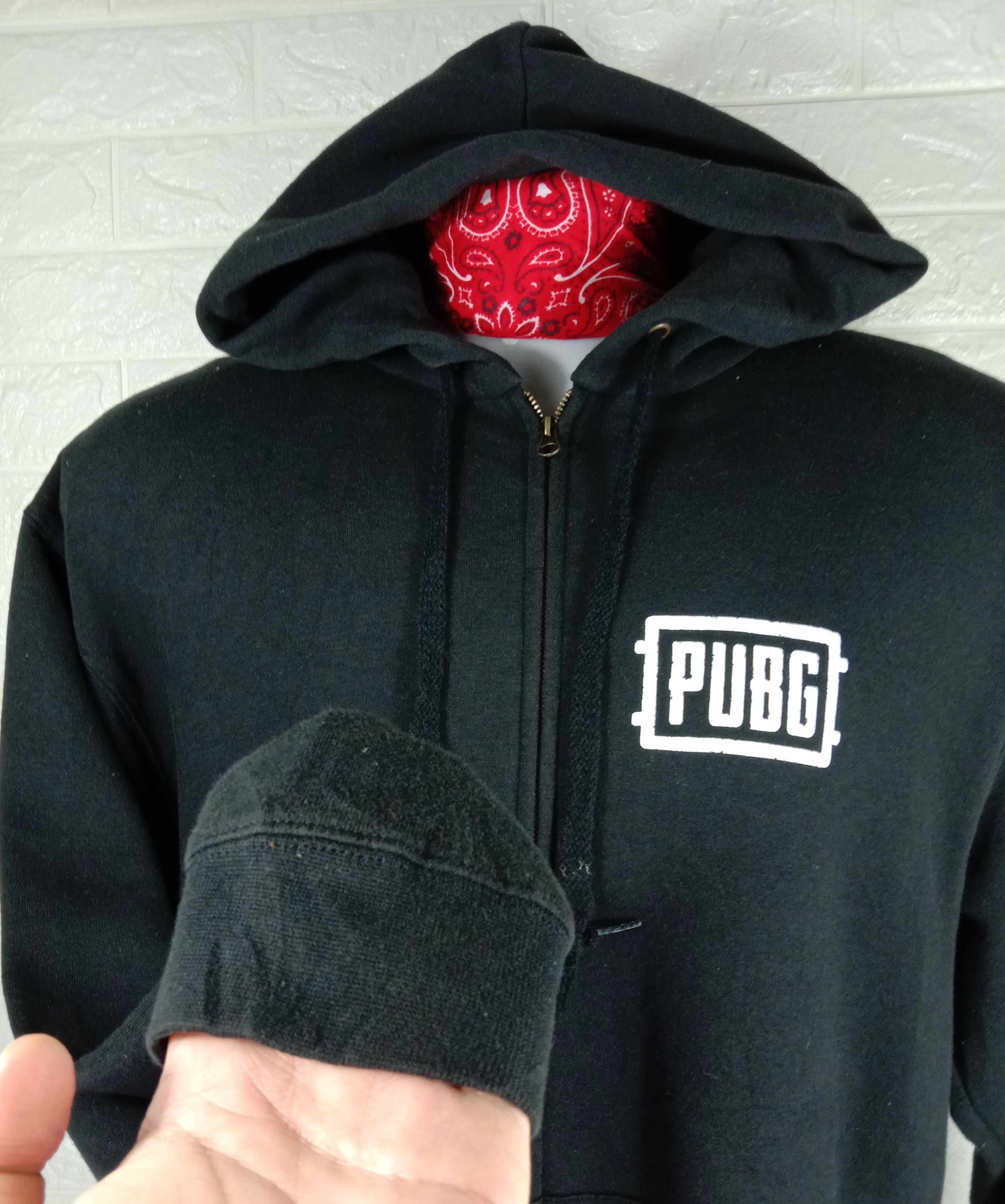 Fruit Of The Loom Vintage PUBG x Fruit Of The Loom Hoodie Zipper Sweatshirt Size US L / EU 52-54 / 3 - 5 Thumbnail