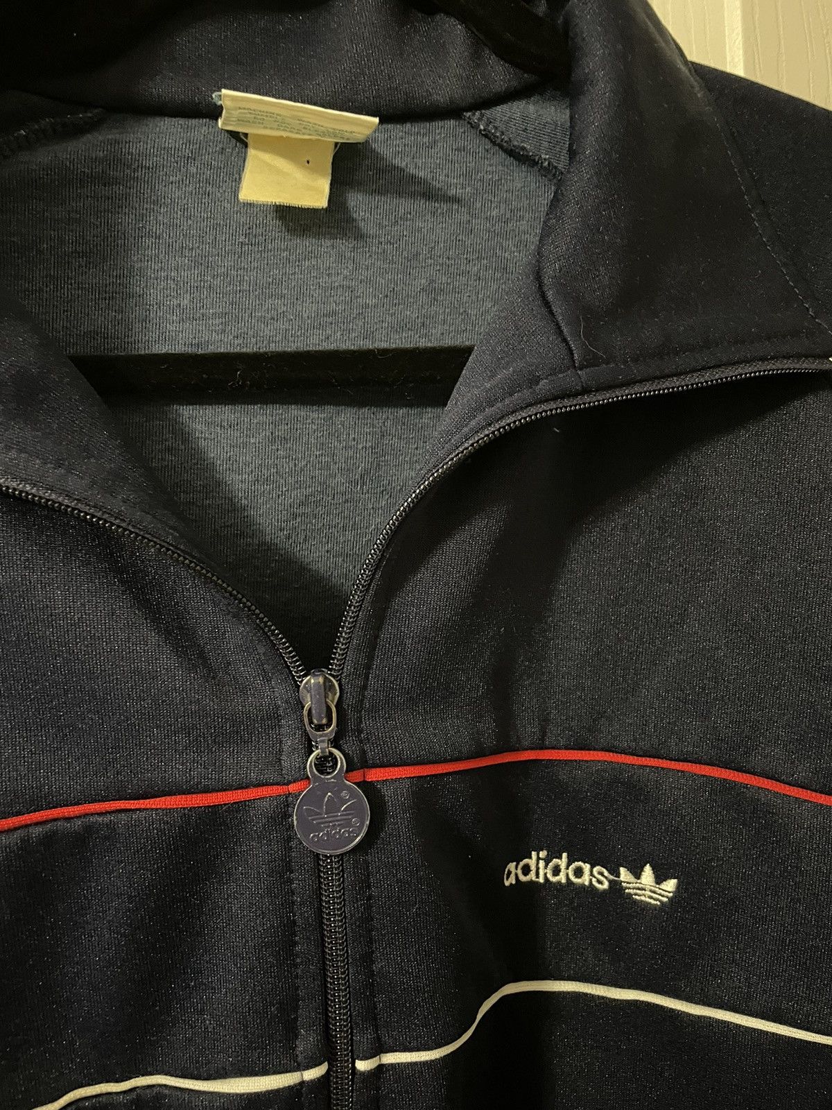 Other Vintage 1970-80’s Adidas Jacket Mens XL Blue Full Zip Stripe Size US XL / EU 56 / 4 - 4 Thumbnail