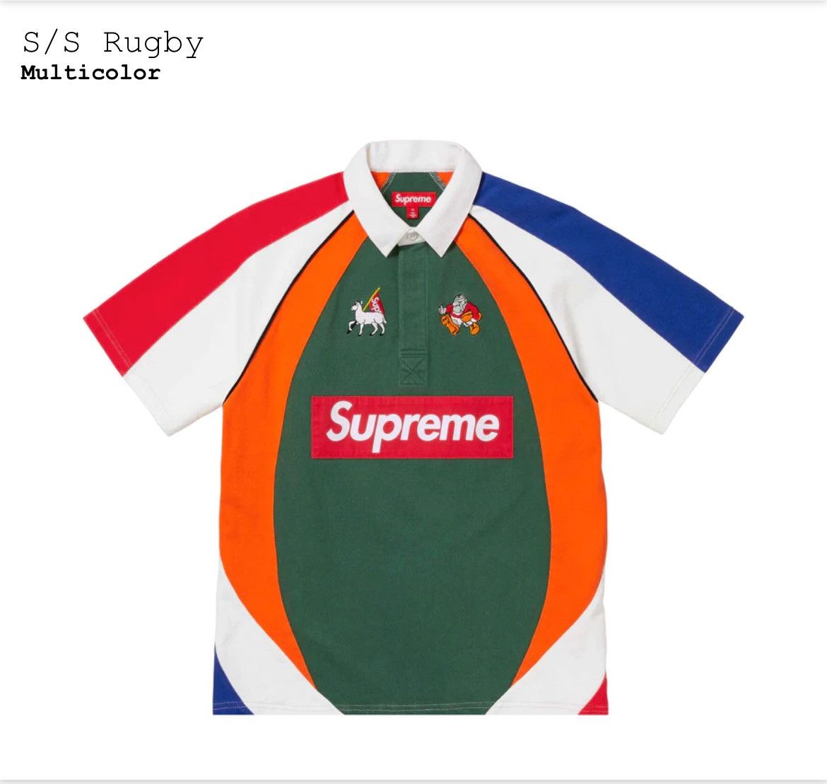 Supreme Supreme Box Logo S/S Rugby Multicolor Size US S / EU 44-46 / 1 - 2 Thumbnail