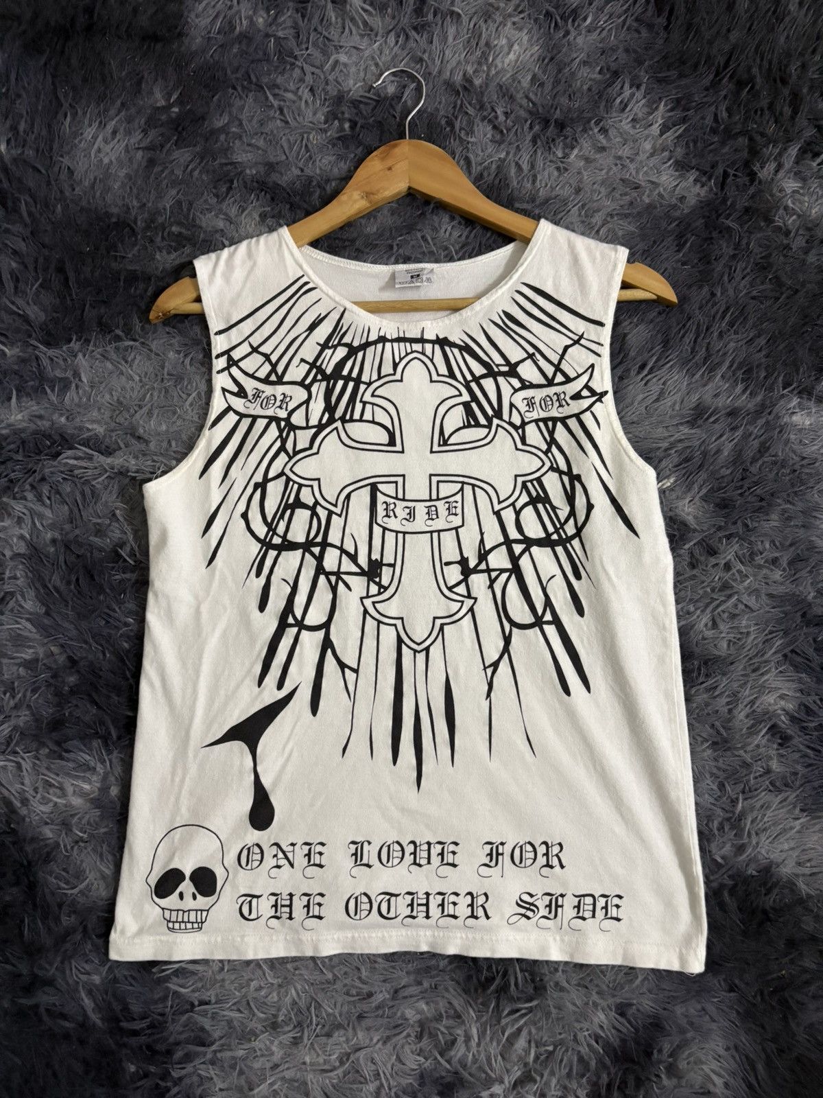 Vintage 🔥HOT🔥 CHROME HEART PARODY SLEEVELESS RIDE TEE Size US S / EU 44-46 / 1 - 1 Thumbnail