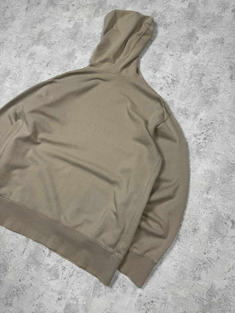 Nike Vintage Nike Swoosh Beige Hoodie Big Logo Size US L / EU 52-54 / 3 - 9 Thumbnail