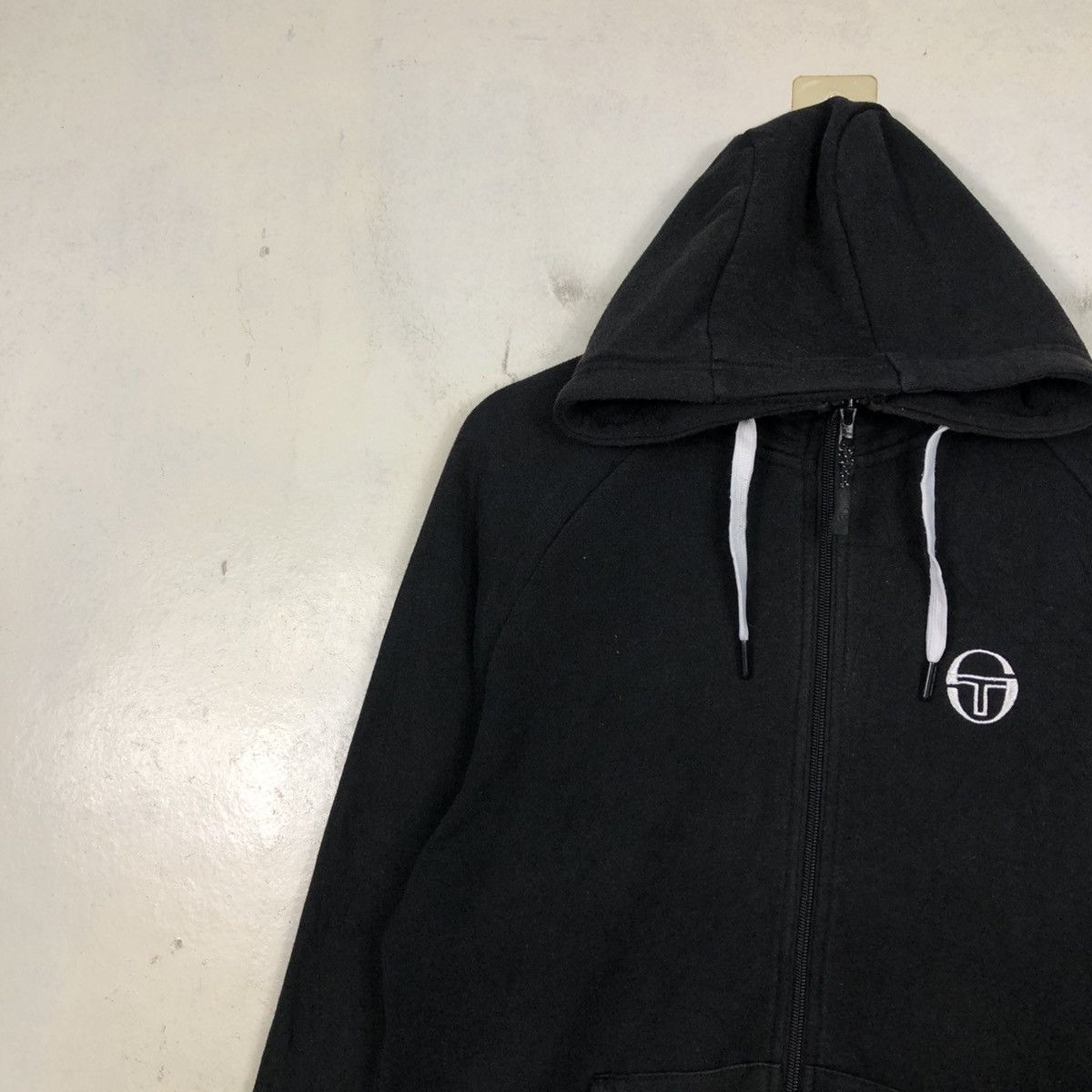 Sergio Tacchini 📌Vintage Zipper Hoodie Sergio Tacchini Big Logo Size US M / EU 48-50 / 2 - 9 Thumbnail