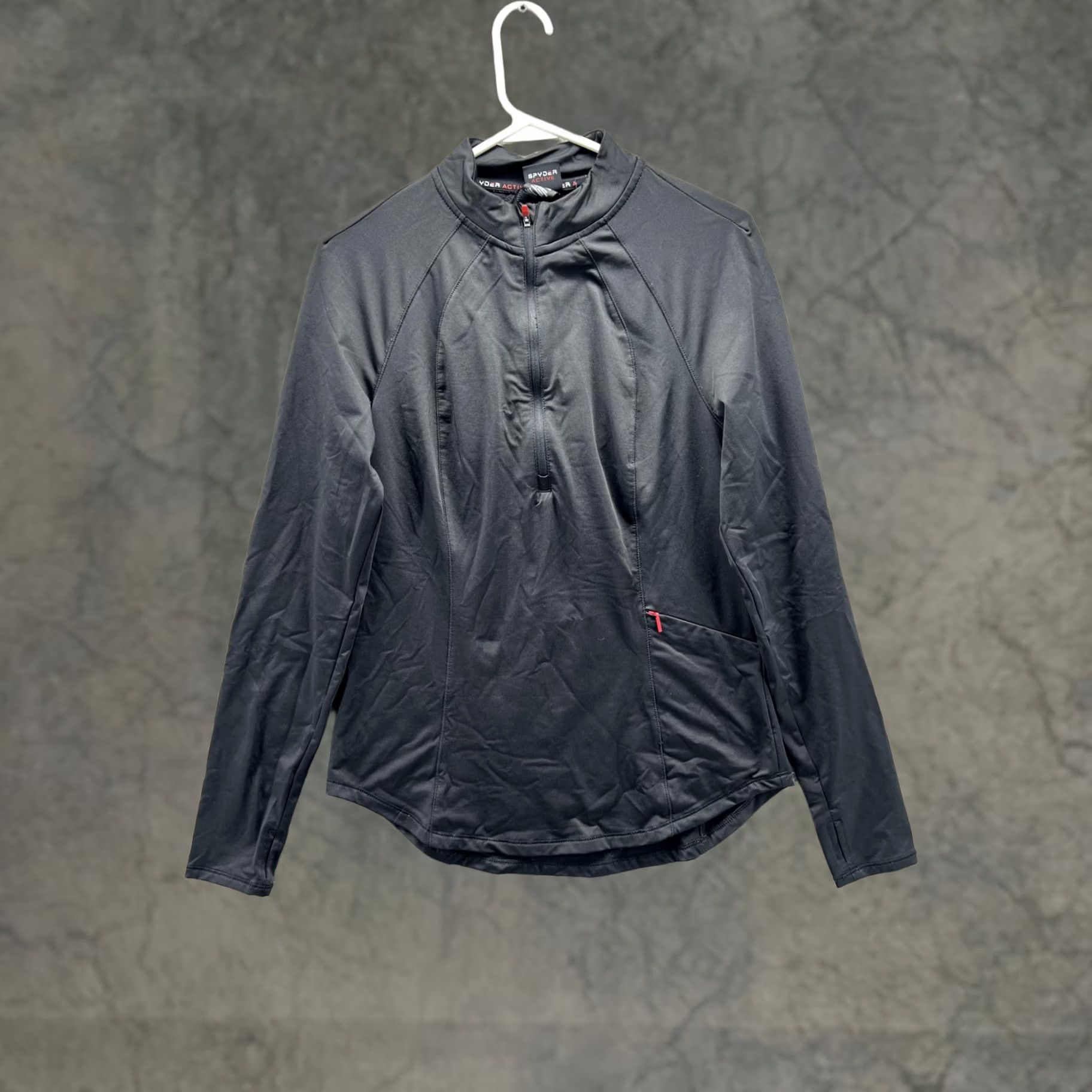Spyder Spyder Active Pullover Womens Medium Black 1/4 Zip Long Sleeve Performance Top Size M / US 6-8 / IT 42-44 - 1 Thumbnail