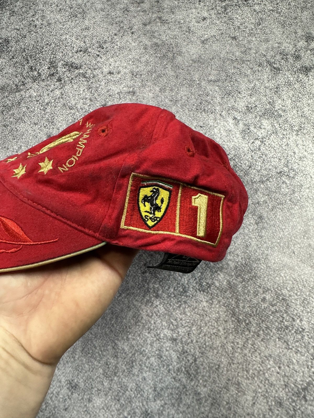 Ferrari Vintage Ferrari Baseball Cap Hat Red Italian F1 Racing 90s Size ONE SIZE - 2 Thumbnail