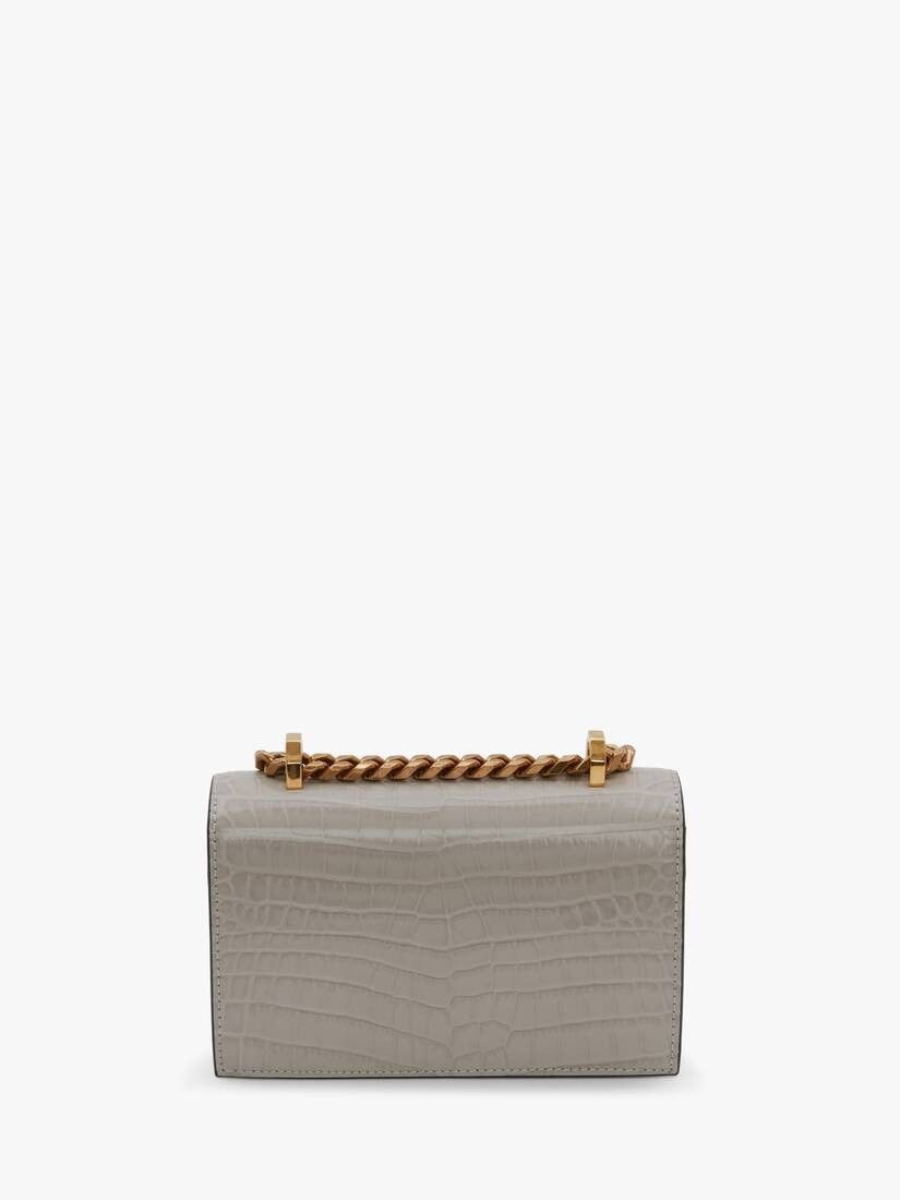 Alexander McQueen CC000025 Size: OS / Jewelled Satchel Mini Bag in Grey Size ONE SIZE - 3 Thumbnail