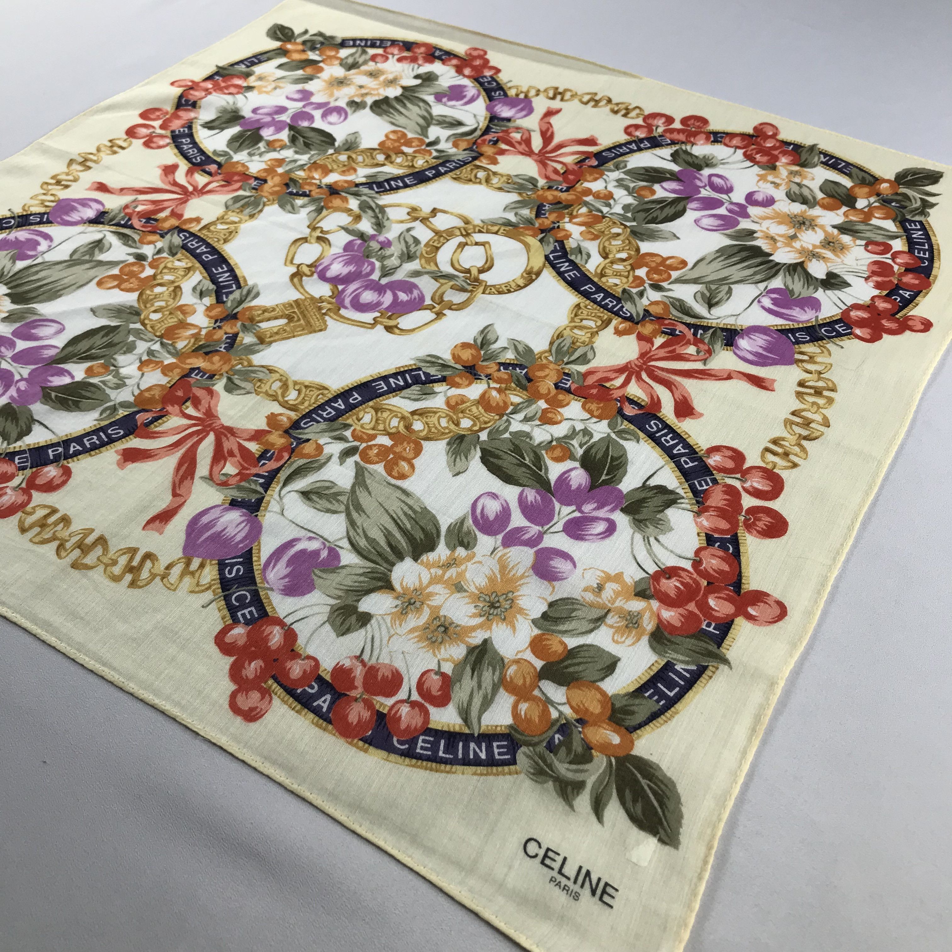 Celine Celine Handkerchief / Bandana / Neckerchief C629 Size ONE SIZE - 4 Thumbnail