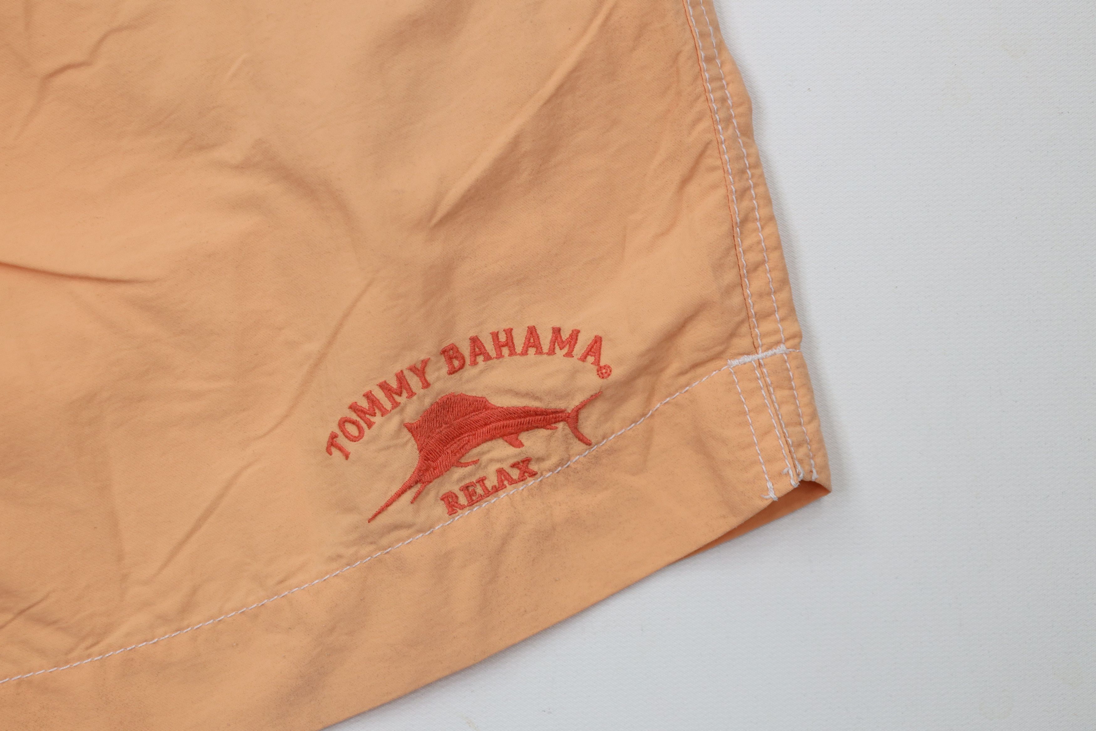 Tommy Bahama × Vintage Tommy Bahama Relax Sun Faded Lined Shorts Swim Trunks Salmon Size US 34 / EU 50 - 5 Thumbnail