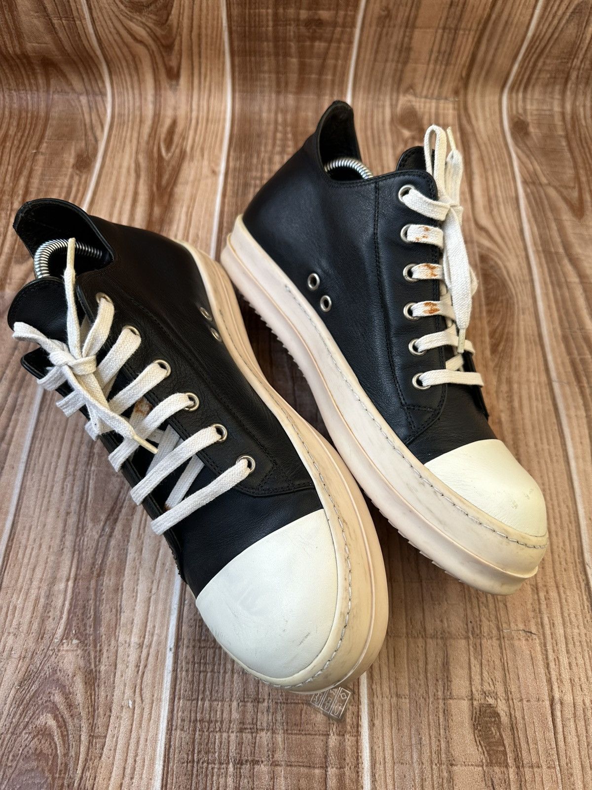 Rick Owens Rick Owens SS16 Leather Mainline Ramones Calf Leather Size US 8.5 / EU 41-42 - 6 Thumbnail