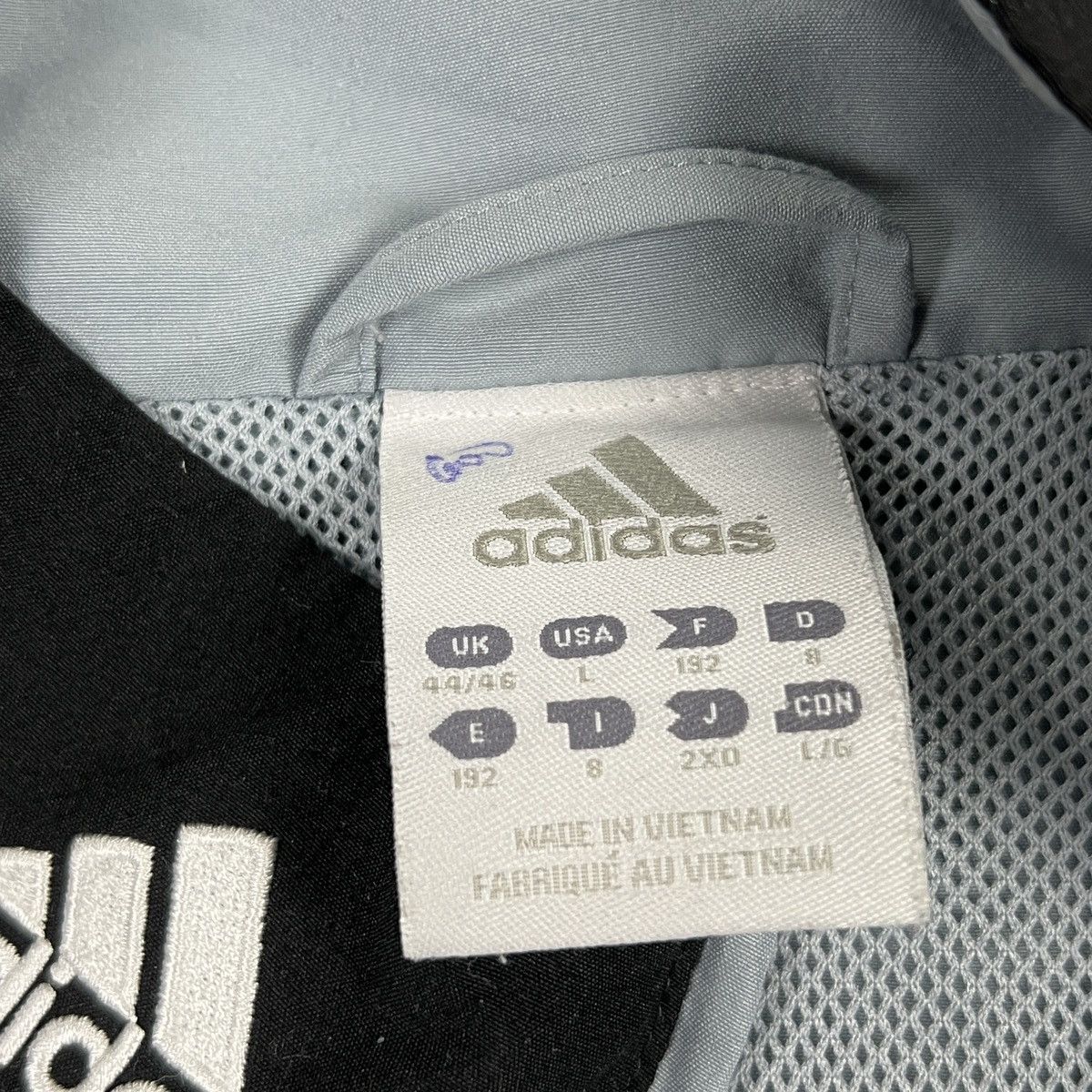 Adidas Vintage Adidas Clima365 Track Jacket Grey Black 3-Stripes Size US L / EU 52-54 / 3 - 9 Thumbnail