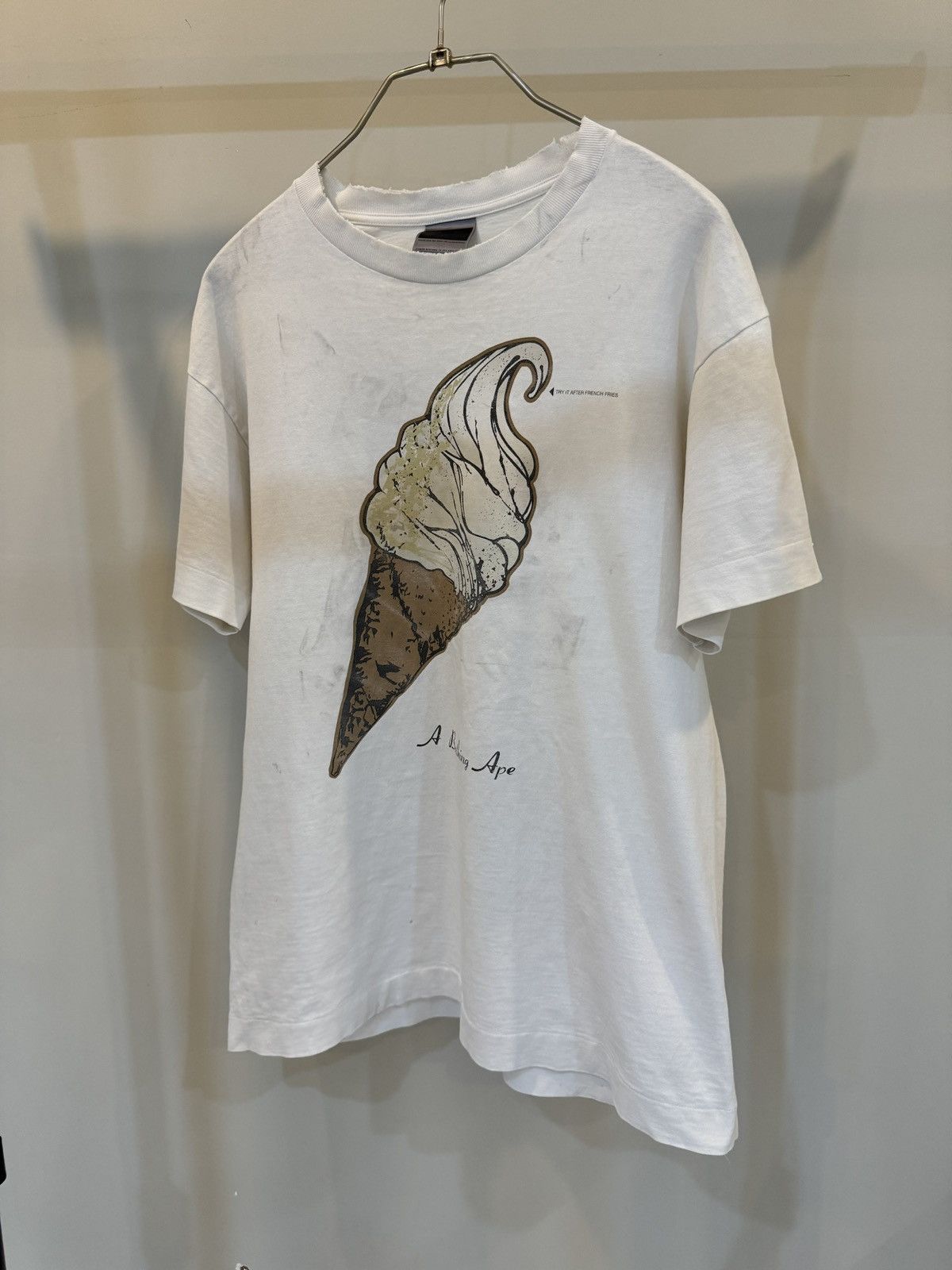 A Bathing Ape T Shirt Bape Zipper Ice Cream Skate Streetwear