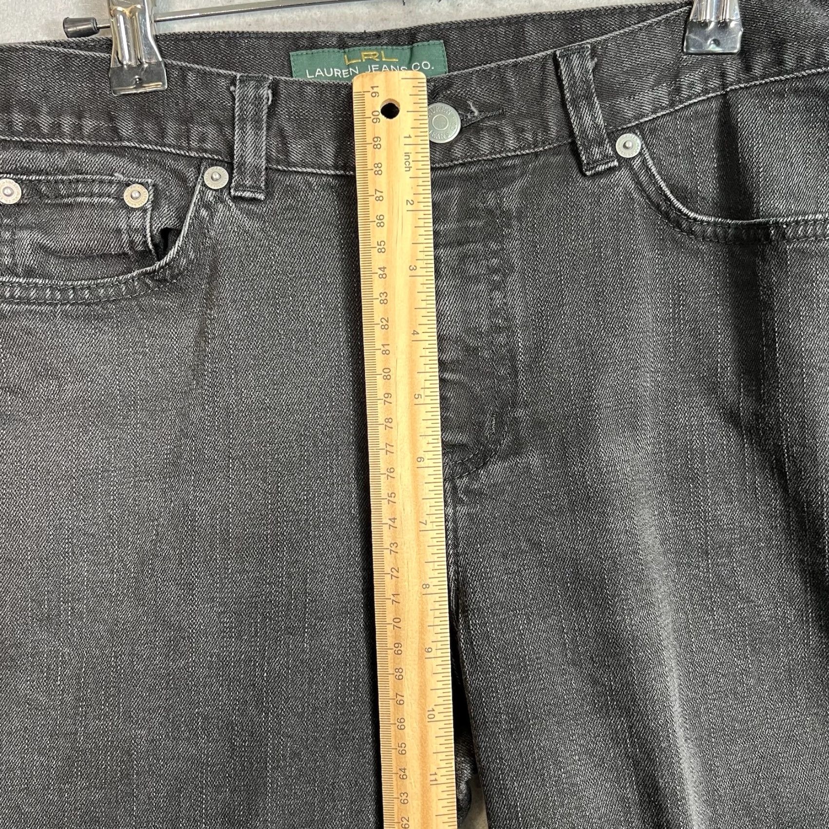 Ralph Lauren VINTAGE Lauren Ralph Lauren Jeans Womens 10P Petite Black Straight Leg Mens Size 32" / US 10 / IT 46 - 7 Thumbnail