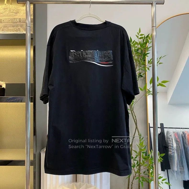 Balenciaga Balenciaga FW22 Logo Print Short Sleeve Tee. Size US M / EU 48-50 / 2 - 2 Thumbnail