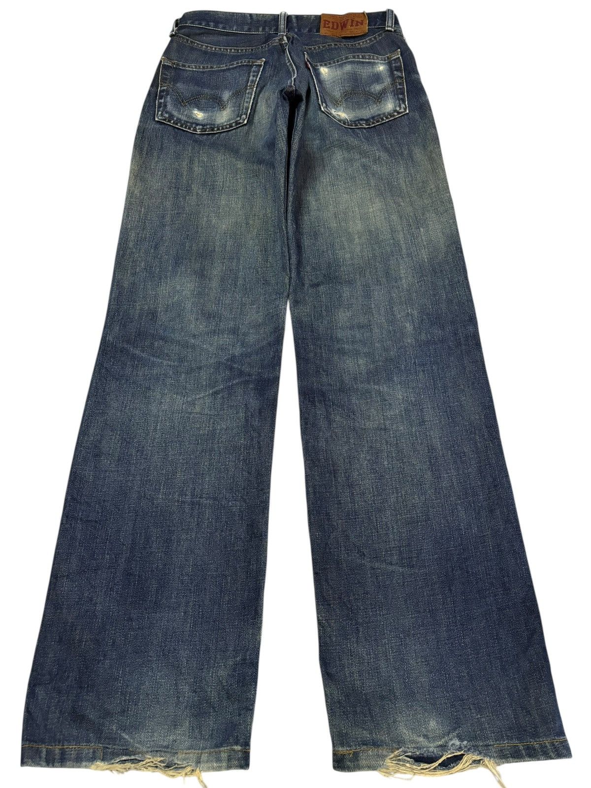 Edwin Vtg Edwin Japan 503 Distressed Jeans Size US 28 / EU 44 - 2 Thumbnail