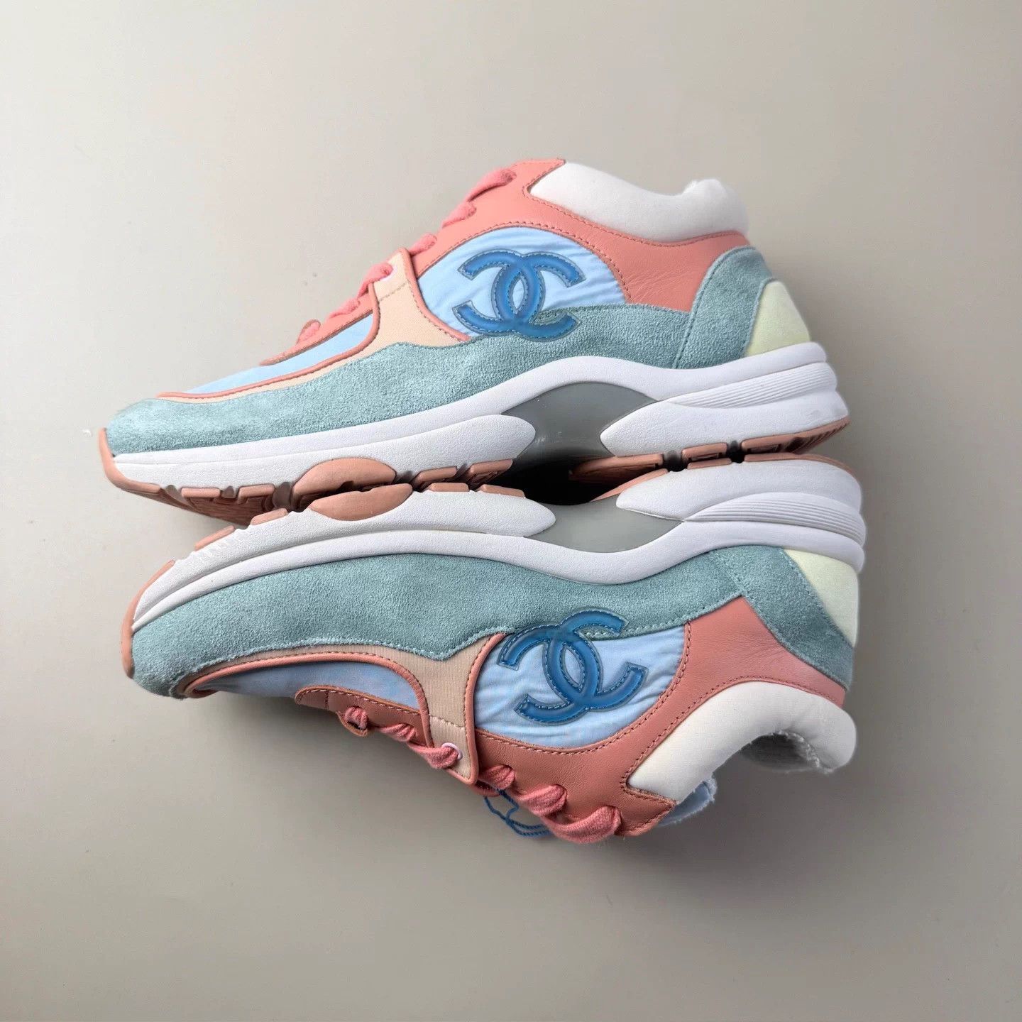Chanel Chanel Double C Candy Lace-up Sneakers EU 36 99 New Size US 5 / IT 35 - 5 Thumbnail
