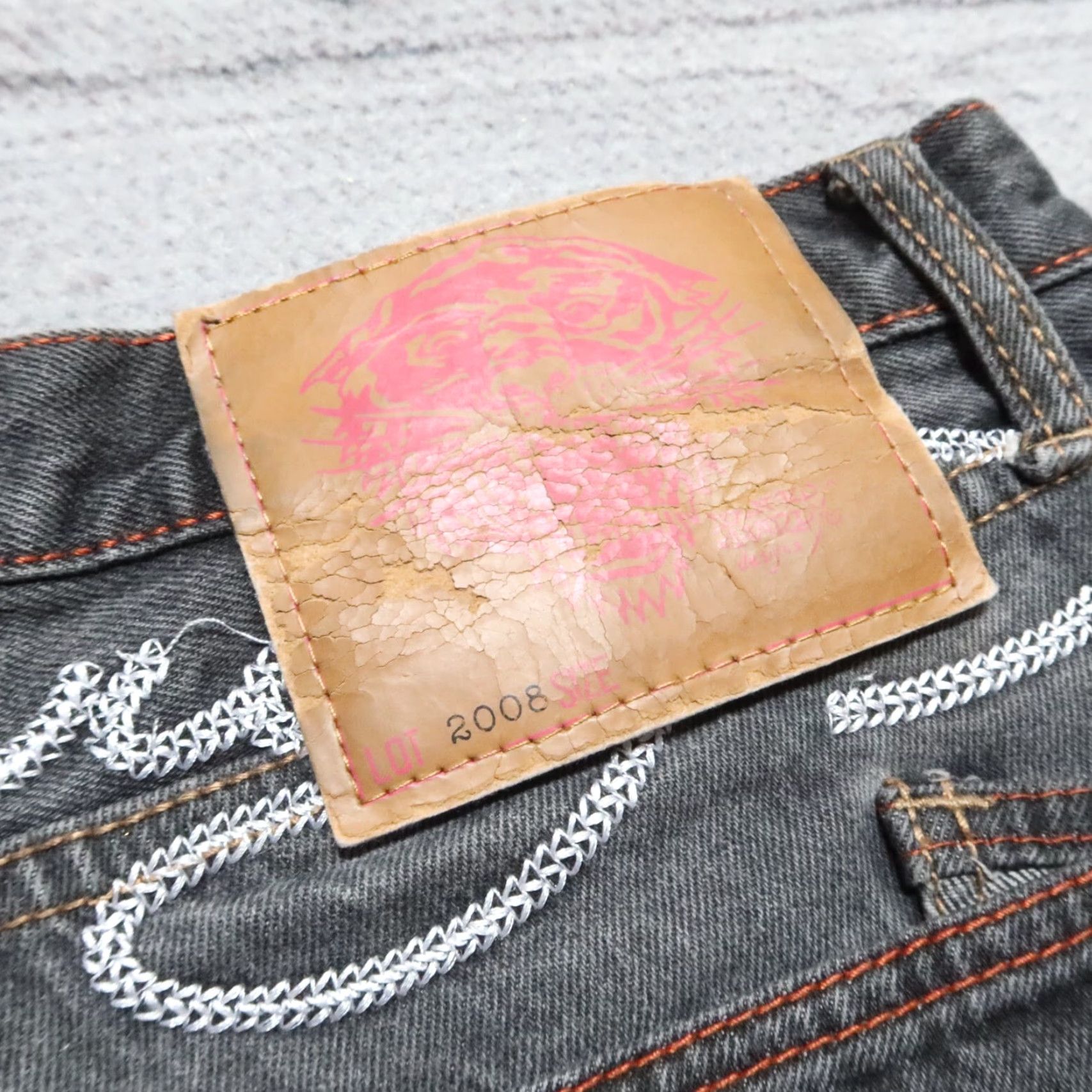 Ed Hardy Ed Hardy Jeans by Christian Audigier Big Logo Denim Jeans Mens 34x31 Black Baggy Vintage Skull Roses Size US 34 / EU 50 - 2 Thumbnail