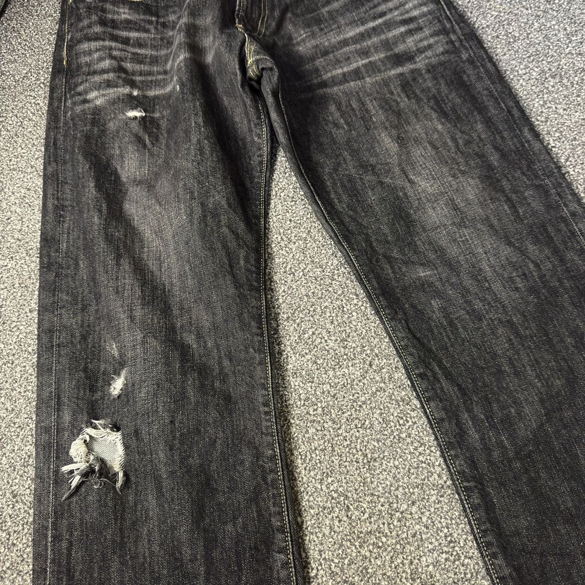 Undercover × Uniqlo 🔥🇯🇵 Vintage 90s Black Jeans Uniqlo UJ S002 Size US 33 - 4 Thumbnail