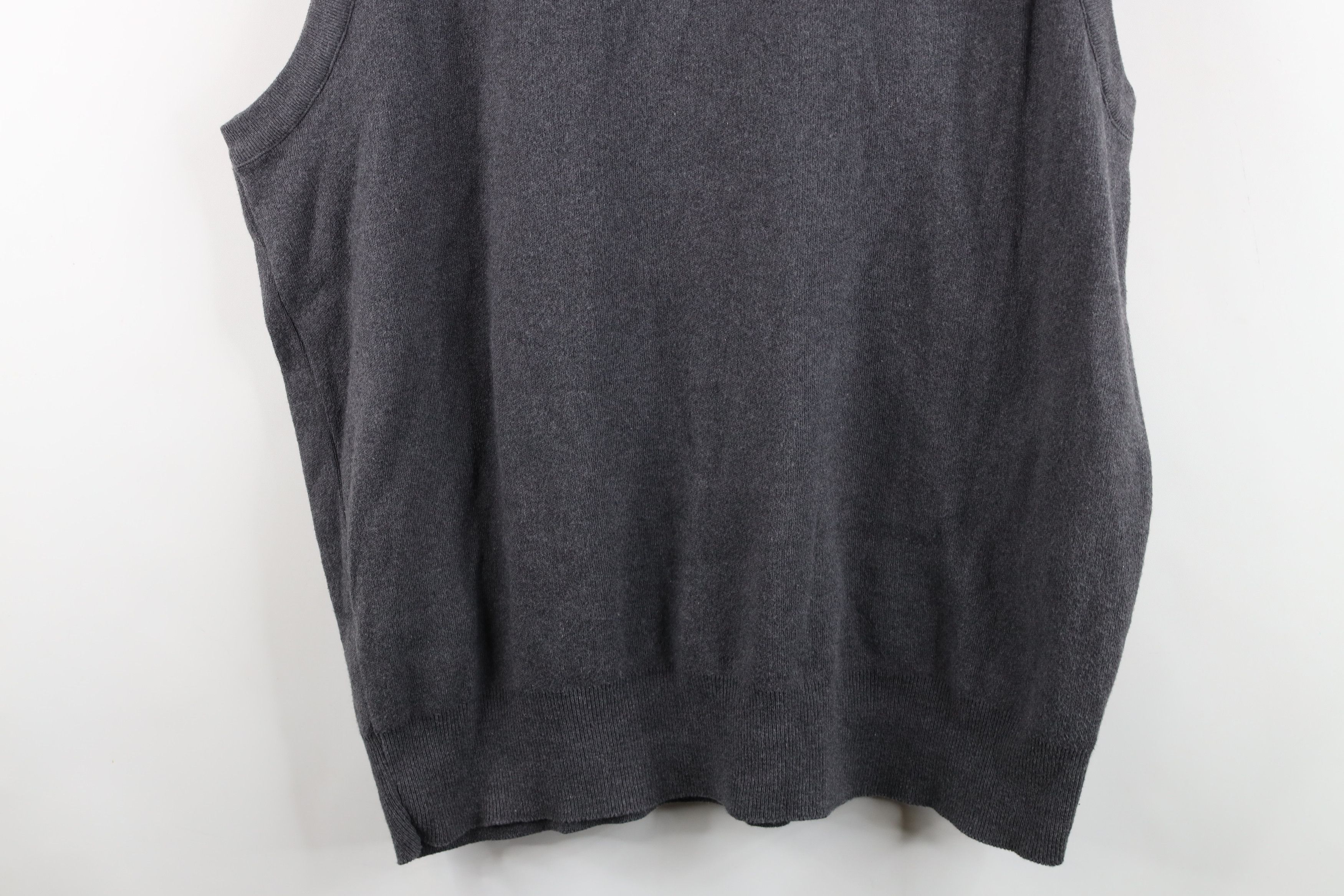 Vintage Vintage 90s Streetwear Knit Golf Sweater Vest Gray USA Size US XL / EU 56 / 4 - 8 Thumbnail