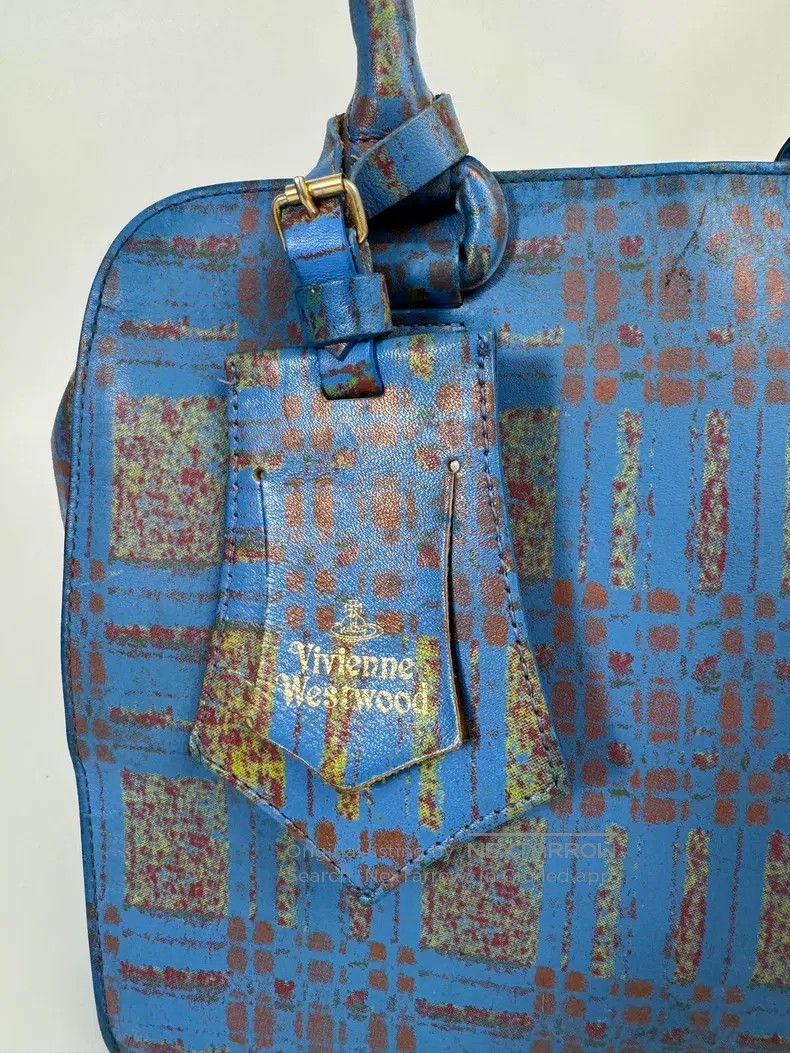 Vivienne Westwood Vivienne Westwood size os Blue Plaid Handbag/Shoulder Bag/o Size ONE SIZE - 2 Thumbnail