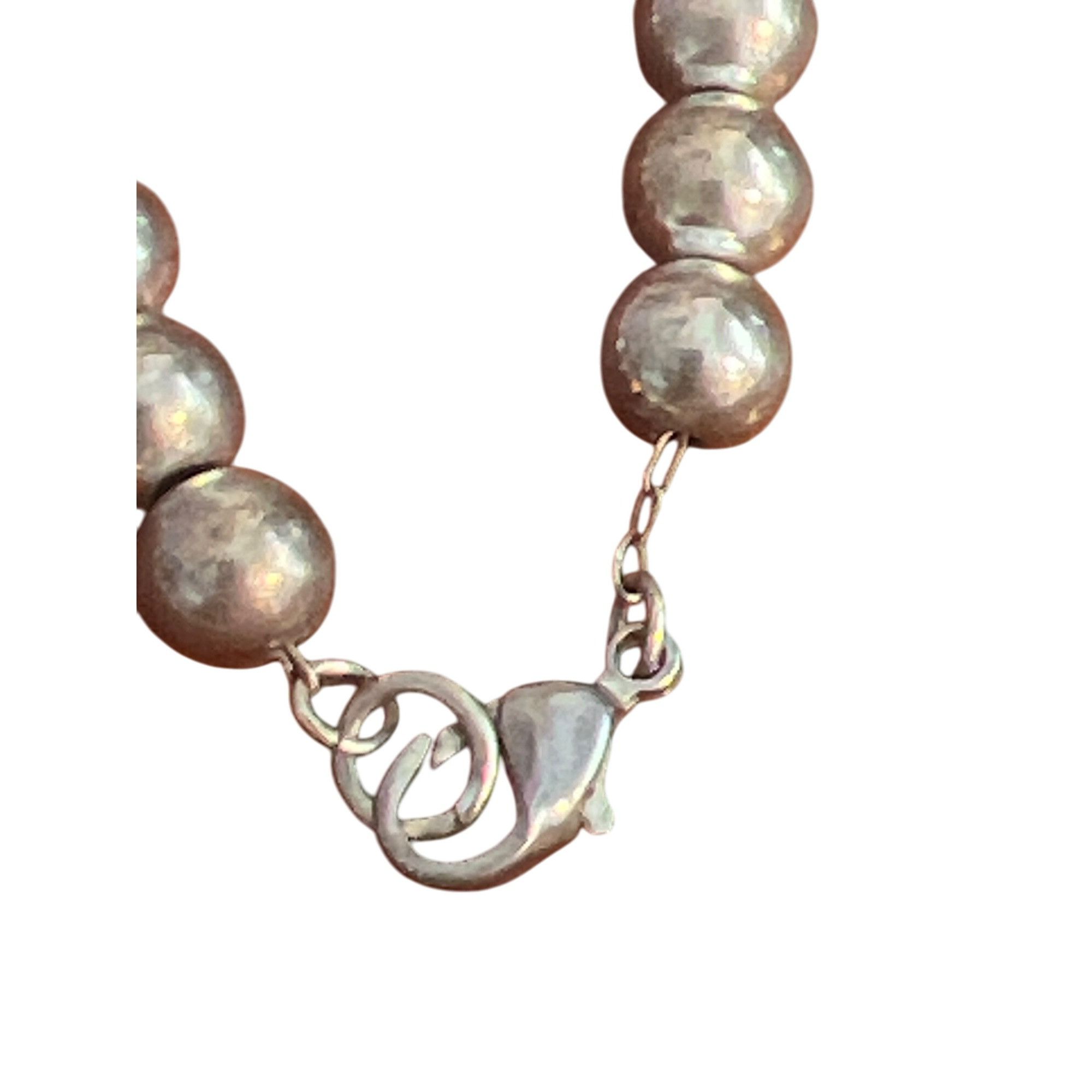 Other Vintage Silver Tone Bead Necklace Chain Estate Classic Lobst Size ONE SIZE - 3 Thumbnail