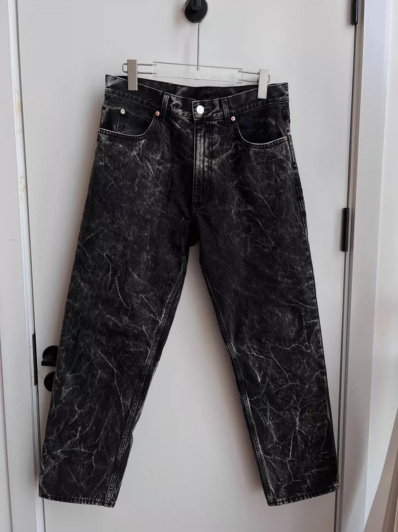 Martine Rose Martine Rose Black water ripple jeans Size US 34 / EU 50 - 1 Thumbnail