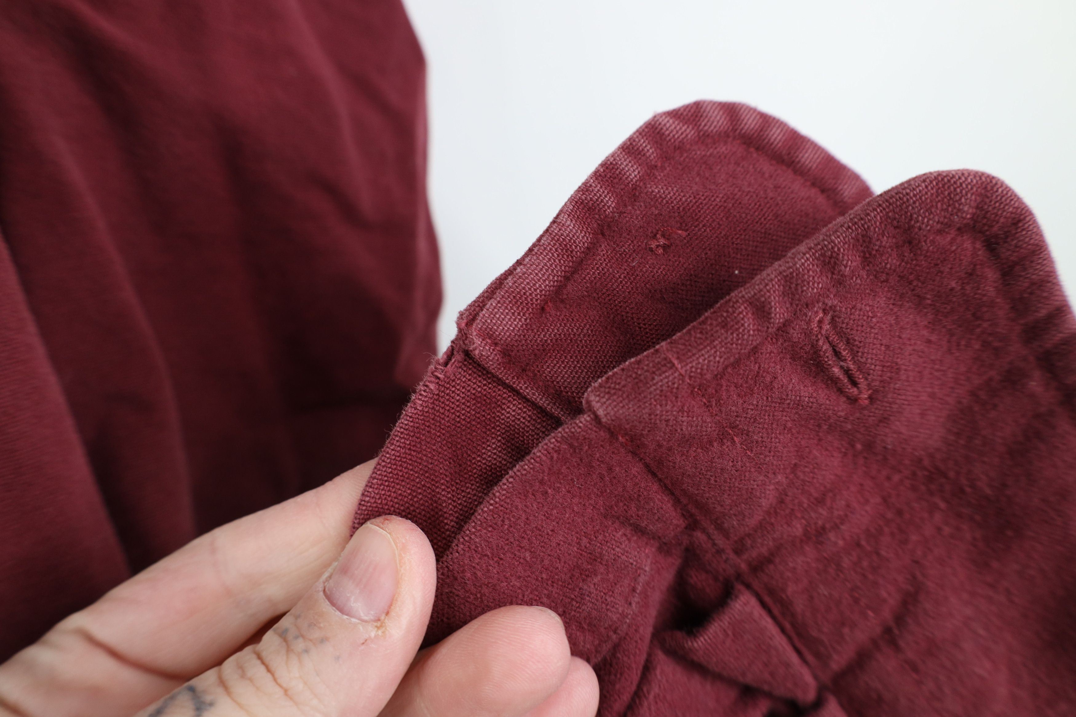 L.L. Bean Vintage LL Bean Chamois Cloth Collared Button Shirt Red Size US L / EU 52-54 / 3 - 7 Thumbnail