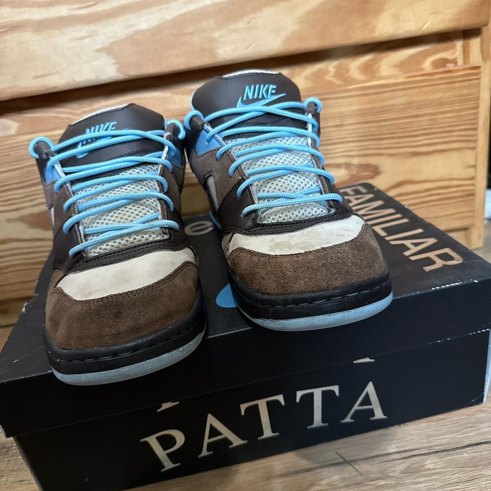 Nike 2008 Nike Dunk Low NYX Baroque Chocolate Brown Size US 9.5 / EU 42-43 - 7 Thumbnail