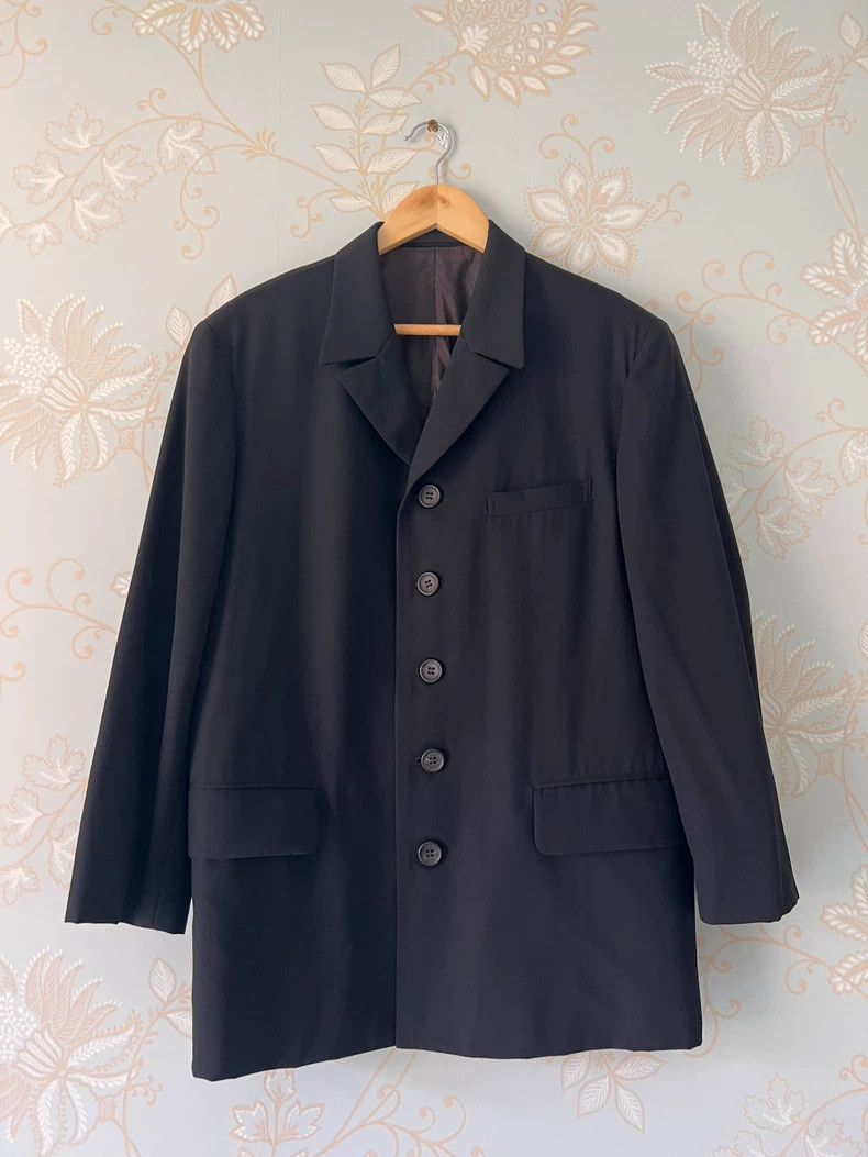 Yohji Yamamoto Yohji Yamamoto size m Black Breasted blazer 2504-Nextarrow Size 38S - 2 Thumbnail
