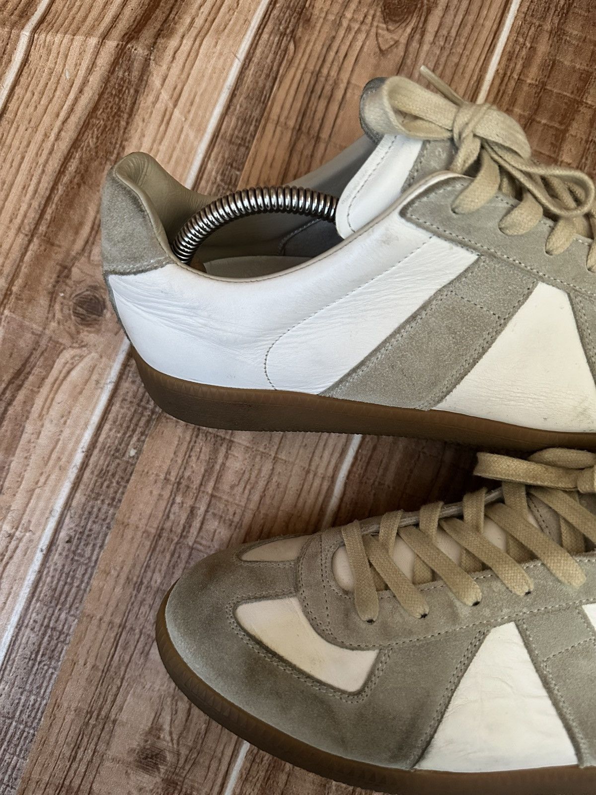 Maison Margiela Maison Margiela REPLICA GAT Gray/White Lowtop Sneaks Size US 8 / EU 41 - 14 Thumbnail