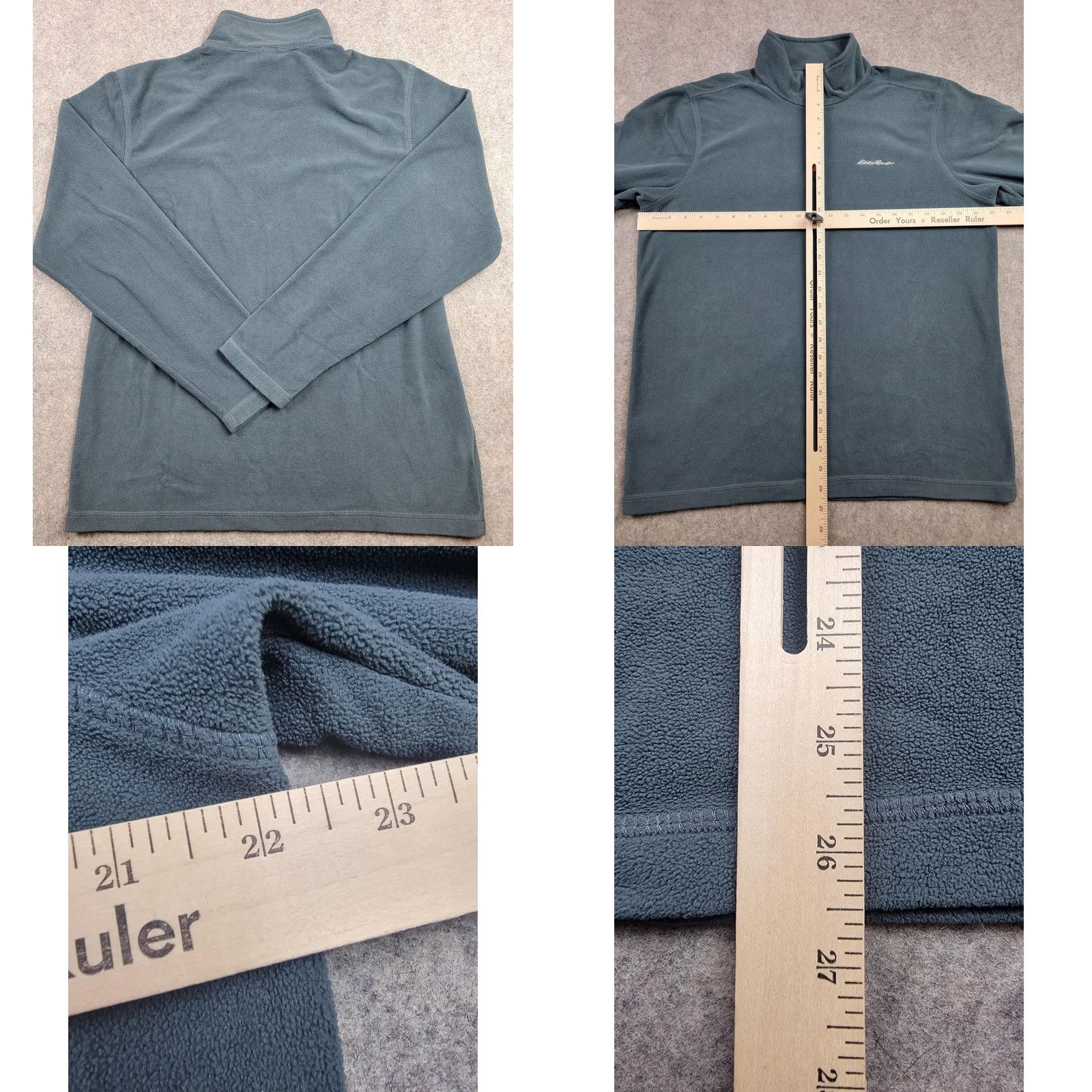 Eddie Bauer Eddie Bauer Mens Medium Blue Fleece Half Zip Pullover Sweater Outdoor Hiking Size US M / EU 48-50 / 2 - 8 Thumbnail