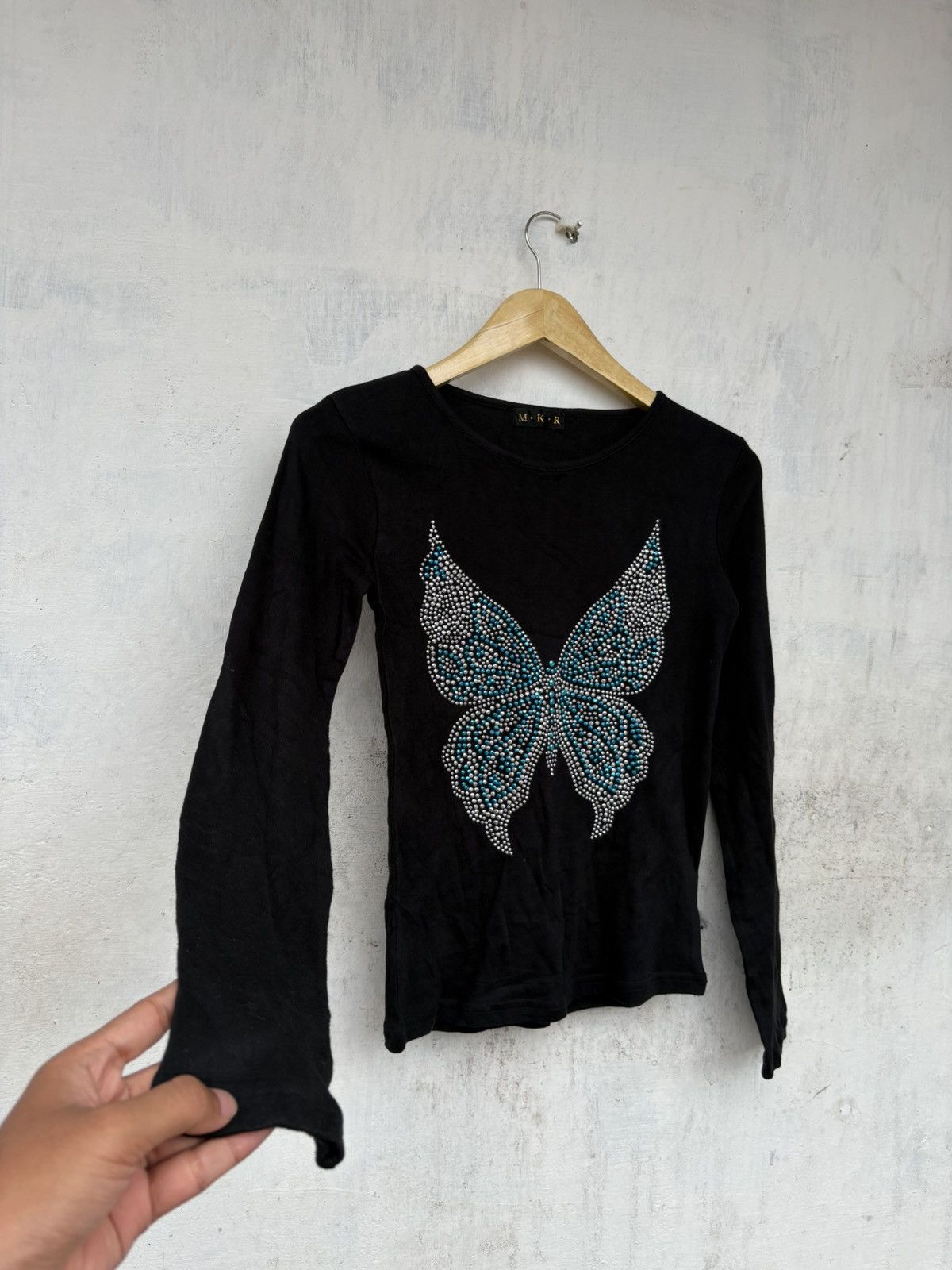 Japanese Brand M.K.R Butterfly Longsleeve Japanese Brand Size US XS / EU 42 / 0 - 4 Thumbnail