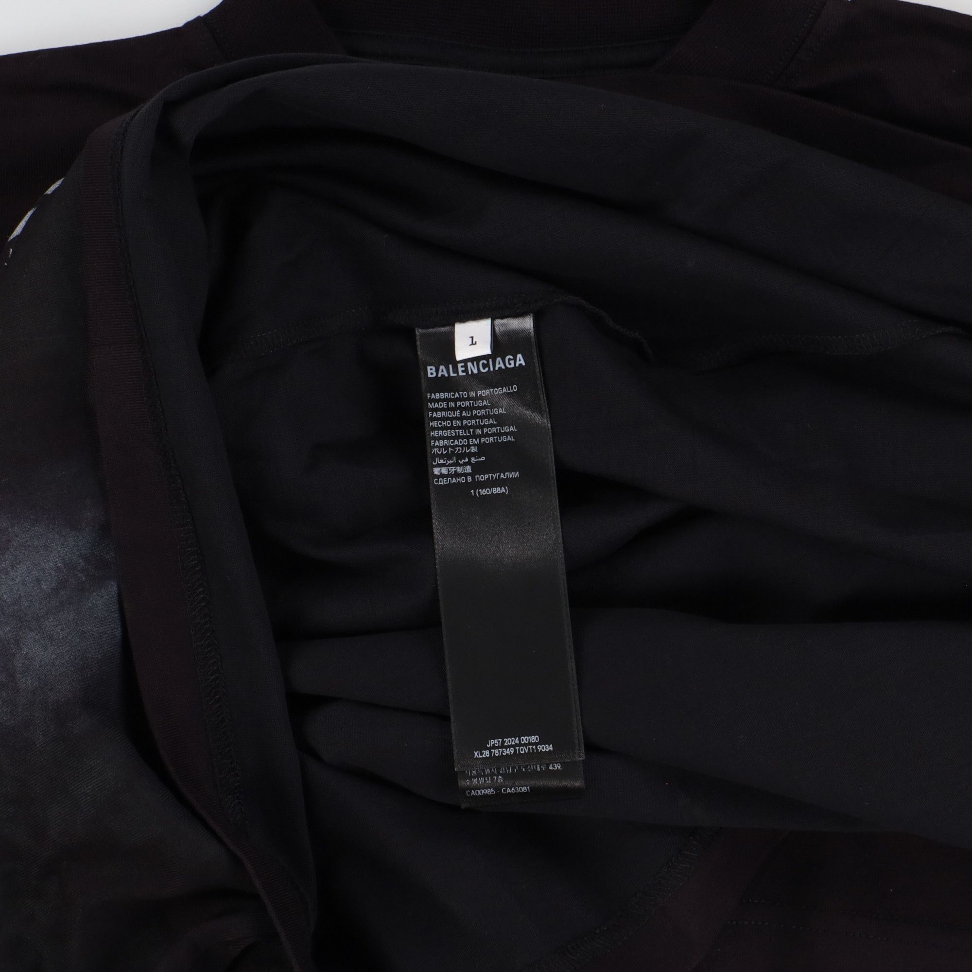Balenciaga Black Metal BB Stencil Logo Oversized T-Shirt Size XS / US 0-2 / IT 36-38 - 9 Thumbnail