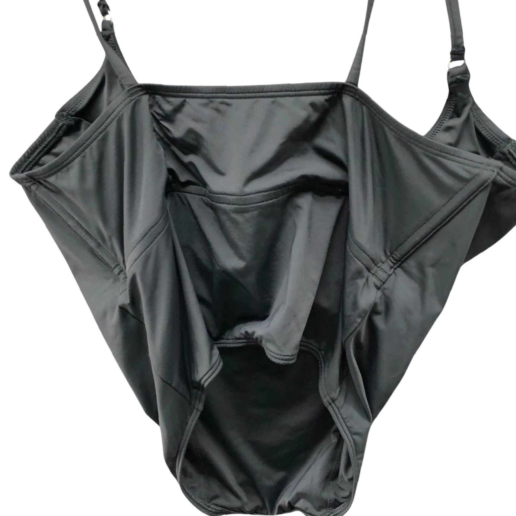 Vintage Gilly Hicks Corset Cami Swim Top Womens L Black Tankini Boning Spaghetti Strap Size L / US 10 / IT 46 - 2 Thumbnail