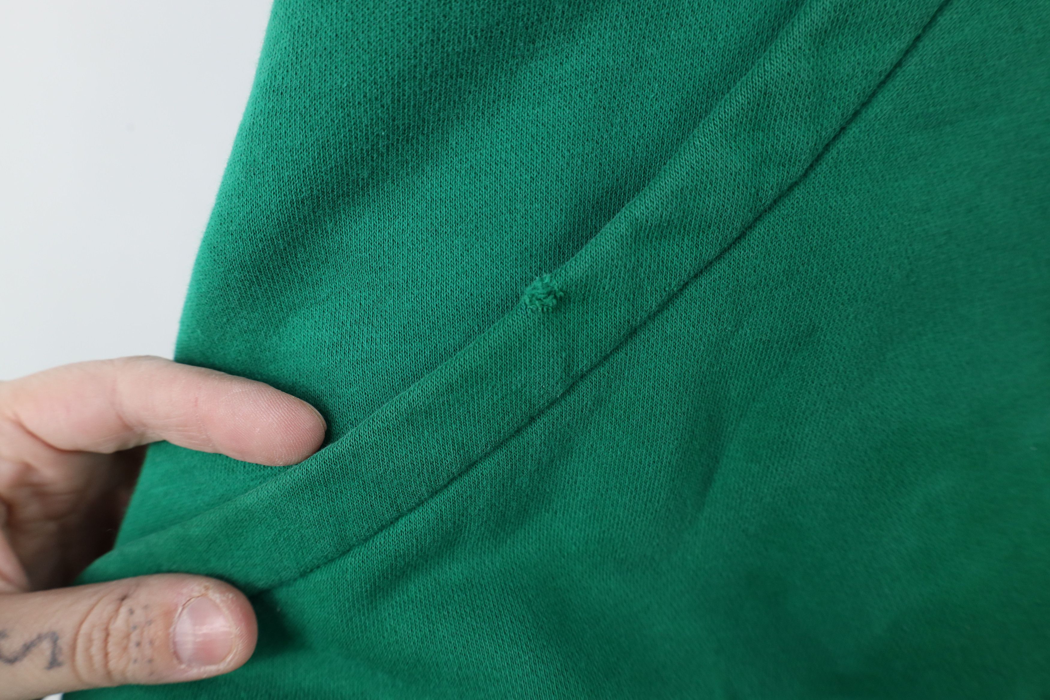 Nike × Vintage Vintage Nike Center Swoosh Cropped Oversized Hoodie Green Size XL / US 12-14 / IT 48-50 - 6 Thumbnail