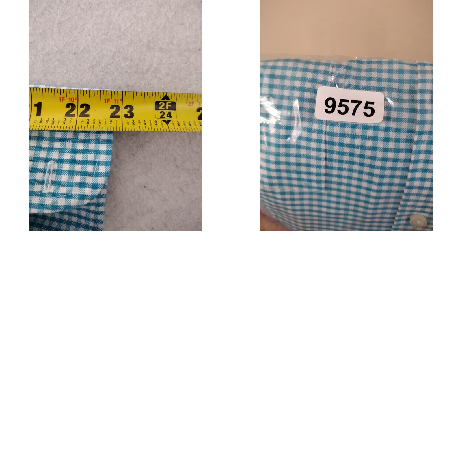 Stafford Stafford Shirt Mens XL Blue Check Lightweight Cotton Dress Shirt Size US XL / EU 56 / 4 - 10 Thumbnail