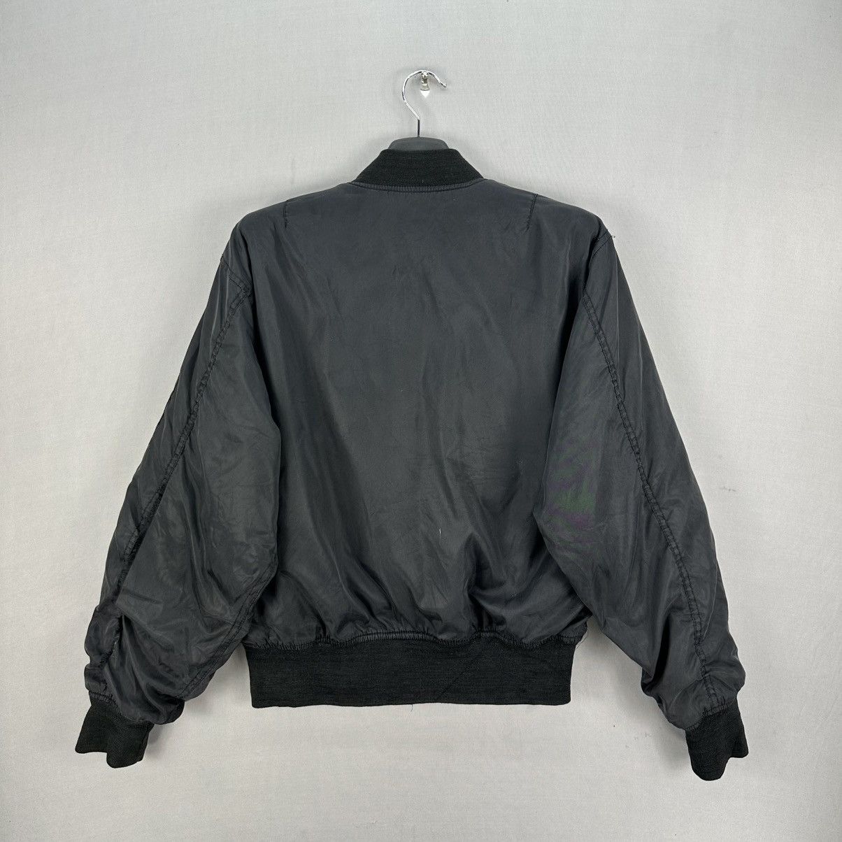 Japanese Brand Vibtage 90's Bomber Jacket Reversible Thrashed Distressed Size US M / EU 48-50 / 2 - 4 Thumbnail