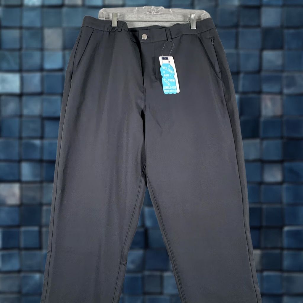 Vintage &Collar Dress Pants Mens 38x26 Gray Athletic Fit Stretch Tapered Casual Business Size US 38 / EU 54 - 1 Thumbnail