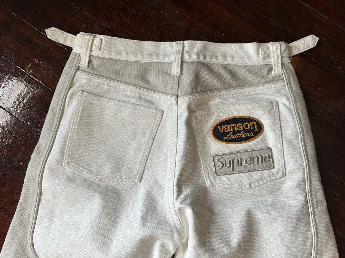 Supreme × Vanson Leathers SUPREME X VANSON LEATHERS CORDURA COTTON PANT WHITE 30 Size US 30 / EU 46 - 12 Thumbnail