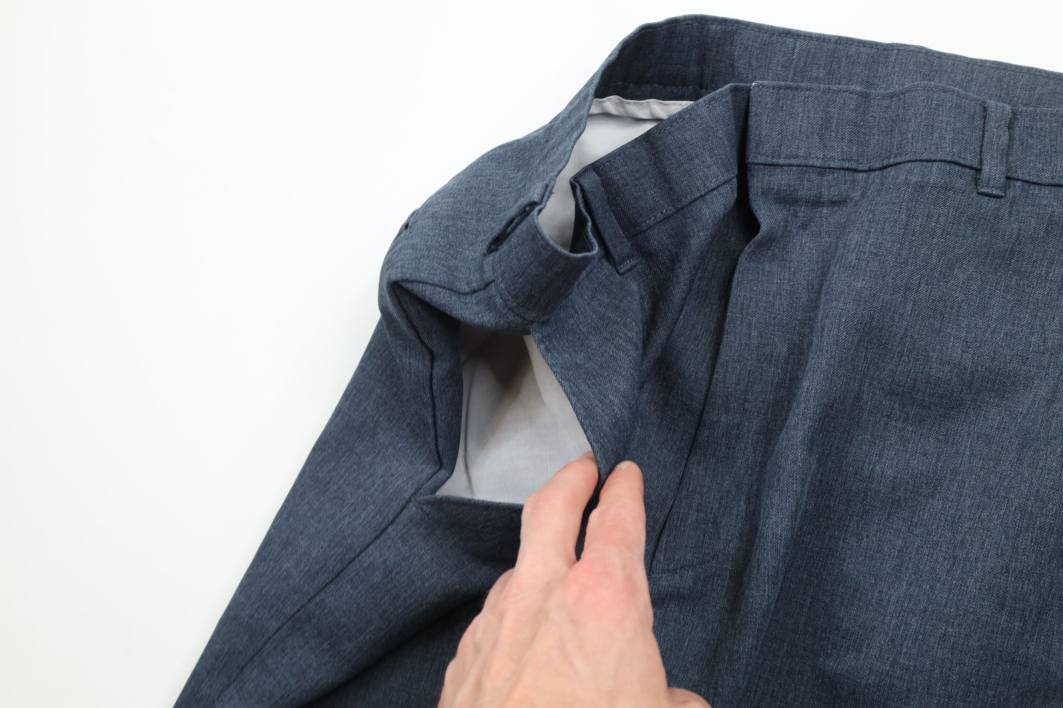 Levi's × Vintage Vintage 90s Levis Knit Wide Leg Flared Chino Pants Blue USA Size US 36 / EU 52 - 7 Thumbnail