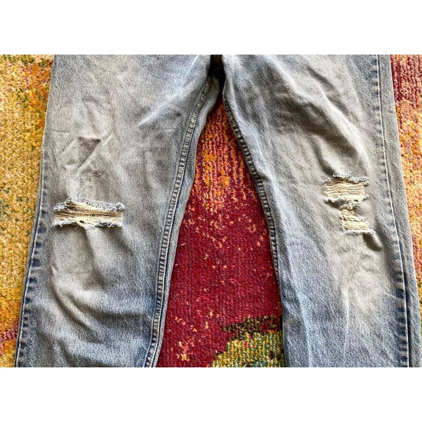 Levi's VINTAGE Levi's 509 Jeans Shirt? No—Vintage Levi's 509 Jeans Casual Men 36x34 34x32 Blue Denim USA Made 80s 90s 00s? Size US 36 / EU 52 - 4 Thumbnail
