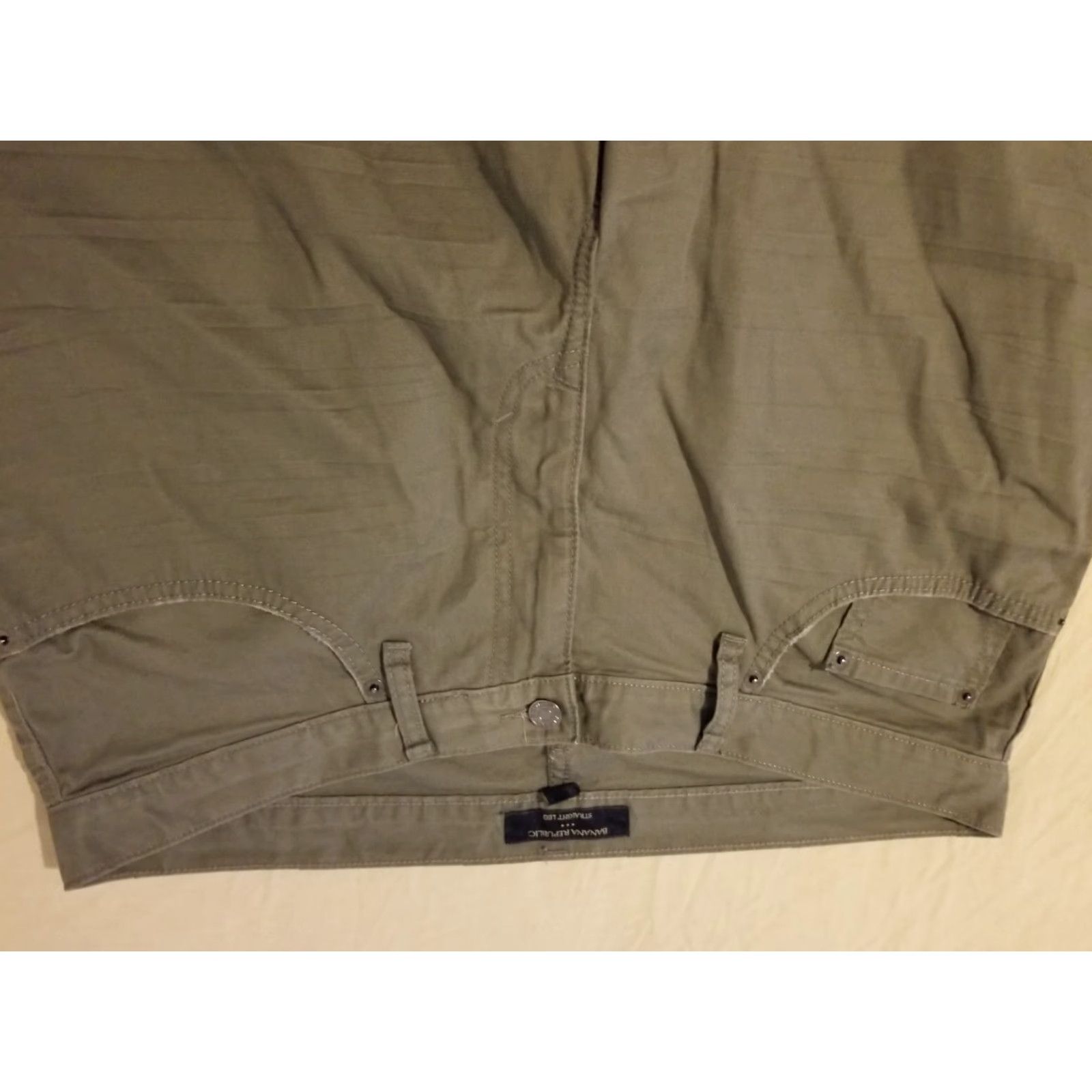 Banana Republic VINTAGE Banana Republic Jeans Pants 36x30 Cotton Straight Mens Green Casual Pants Jeans Size US 36 / EU 52 - 4 Thumbnail