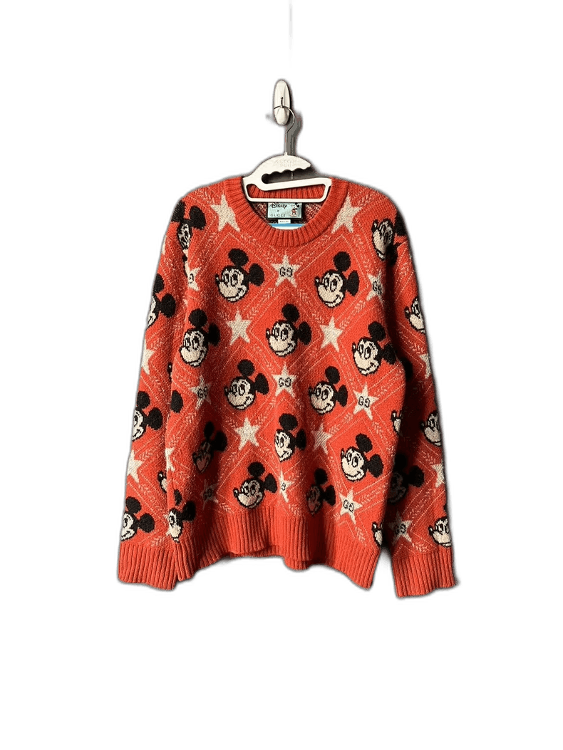 Gucci Gucci Orange Mickey Mouse Sweater Size US S / EU 44-46 / 1 - 1 Thumbnail