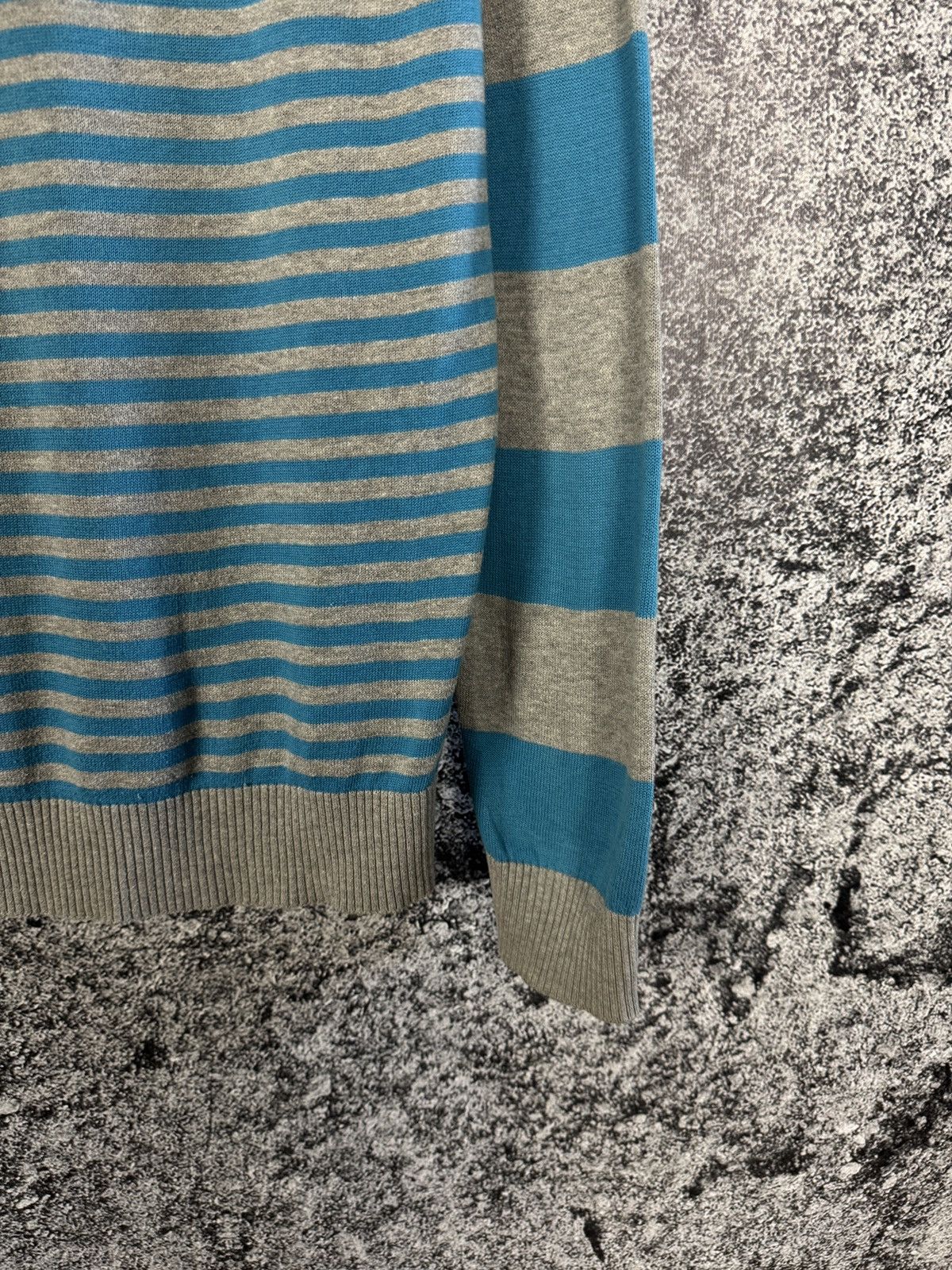 Diesel Men’s Diesel Vintage Striped V-Neck Pullover Sweater Size M Size US M / EU 48-50 / 2 - 14 Thumbnail