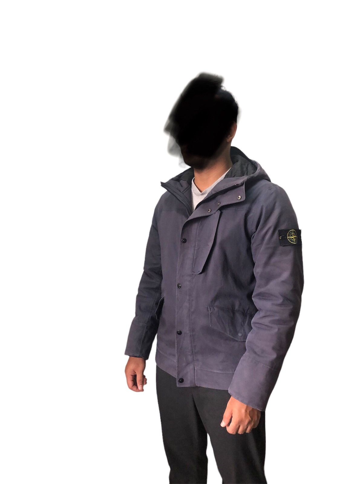 image of Stone Island Autum/winter 2013 Distressed Jacket in Grey, Men's (Size Medium)
