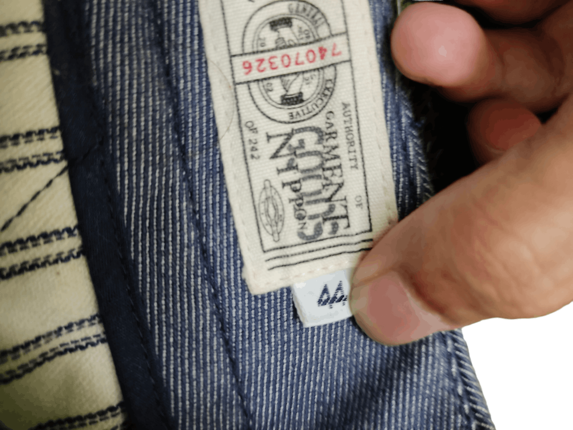 Japanese Brand Vintage Navy Buckle Back Denim Pants Inspired Wwii Size US 30 / EU 46 - 19 Thumbnail