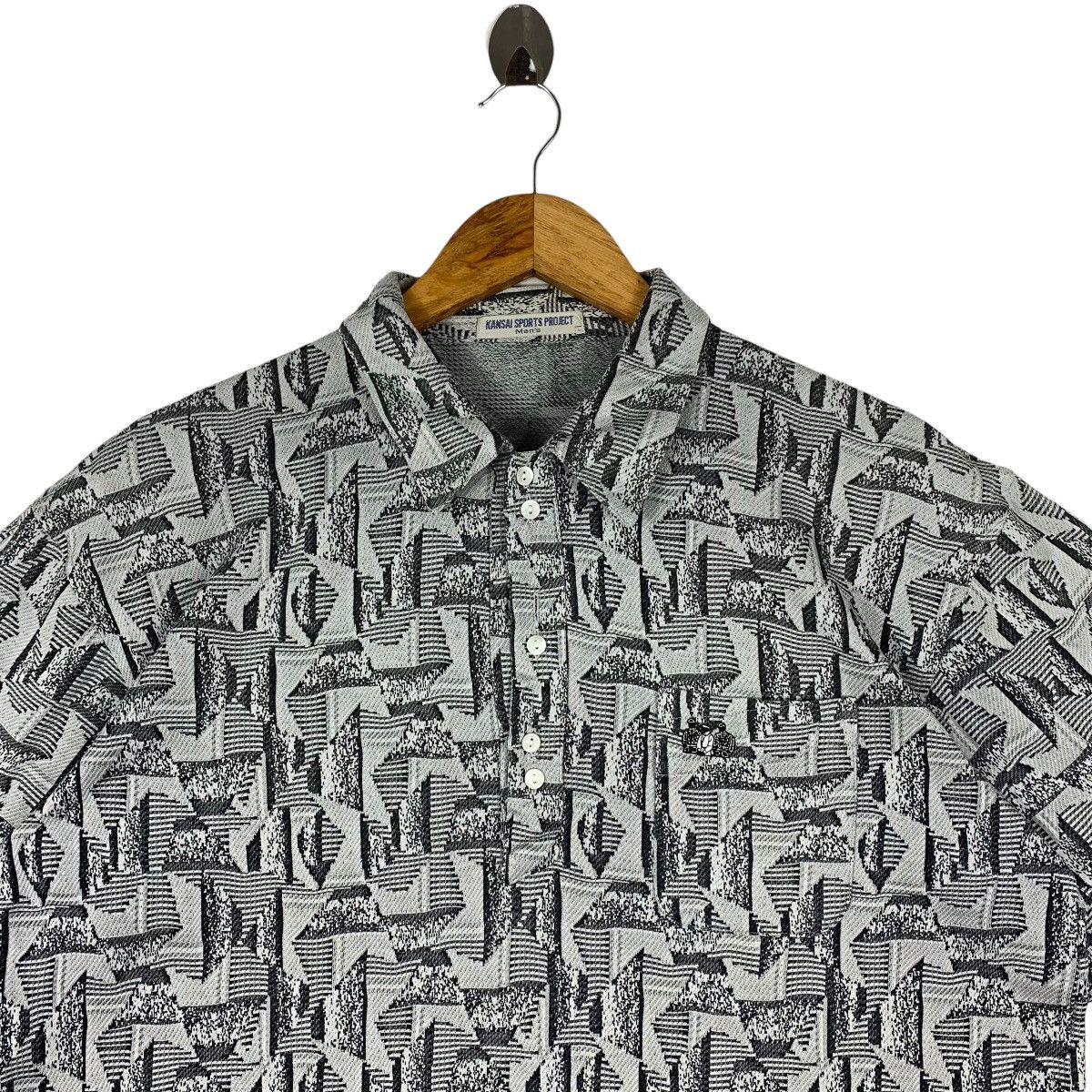 Kansai Yamamoto × Vintage Vintage 90s KANSAI SPORTS PROJECT Full print button Up shirt Size US L / EU 52-54 / 3 - 2 Thumbnail
